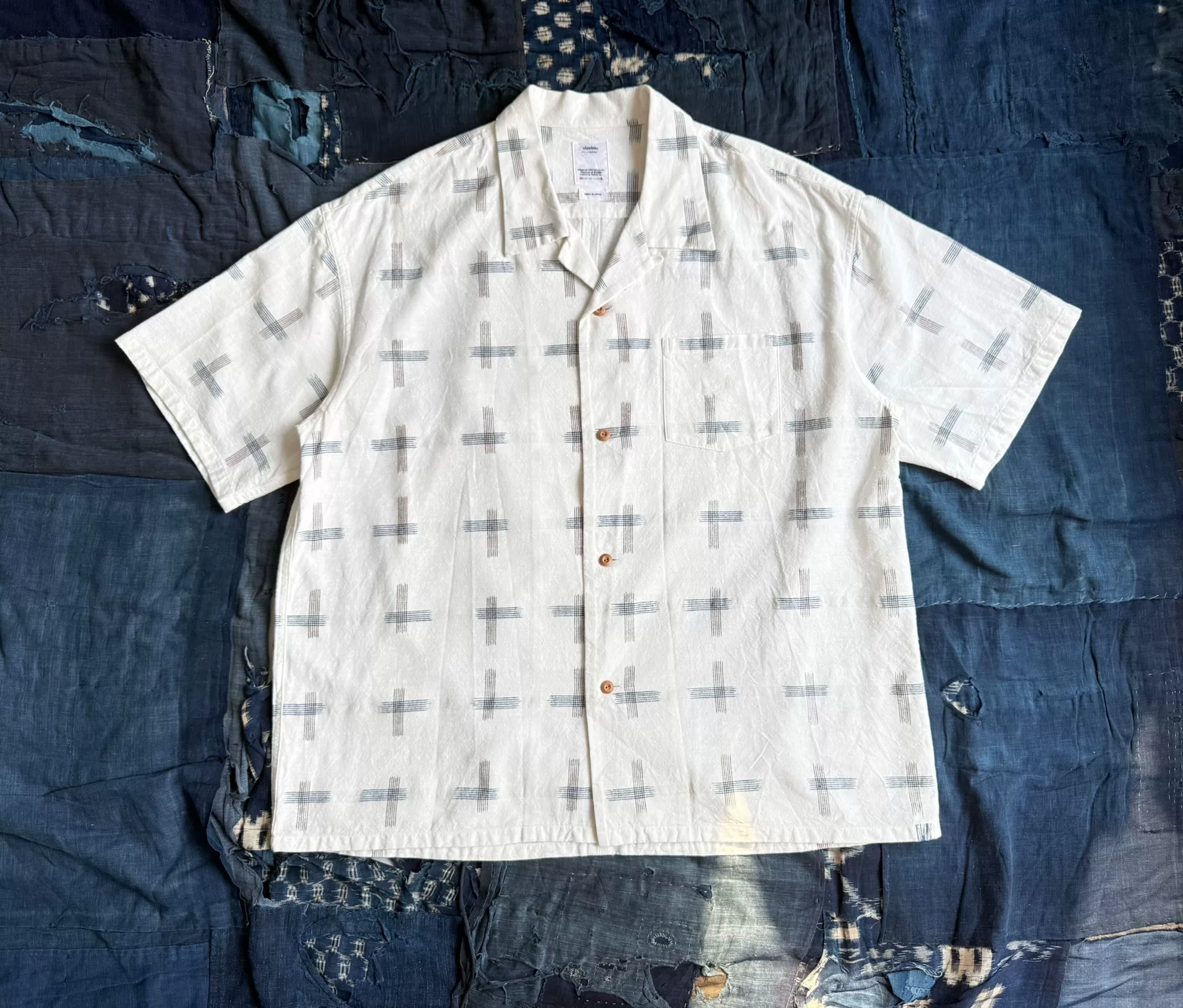 VISVIM 22SS WALLIS SHIRT S/S KASURI — front