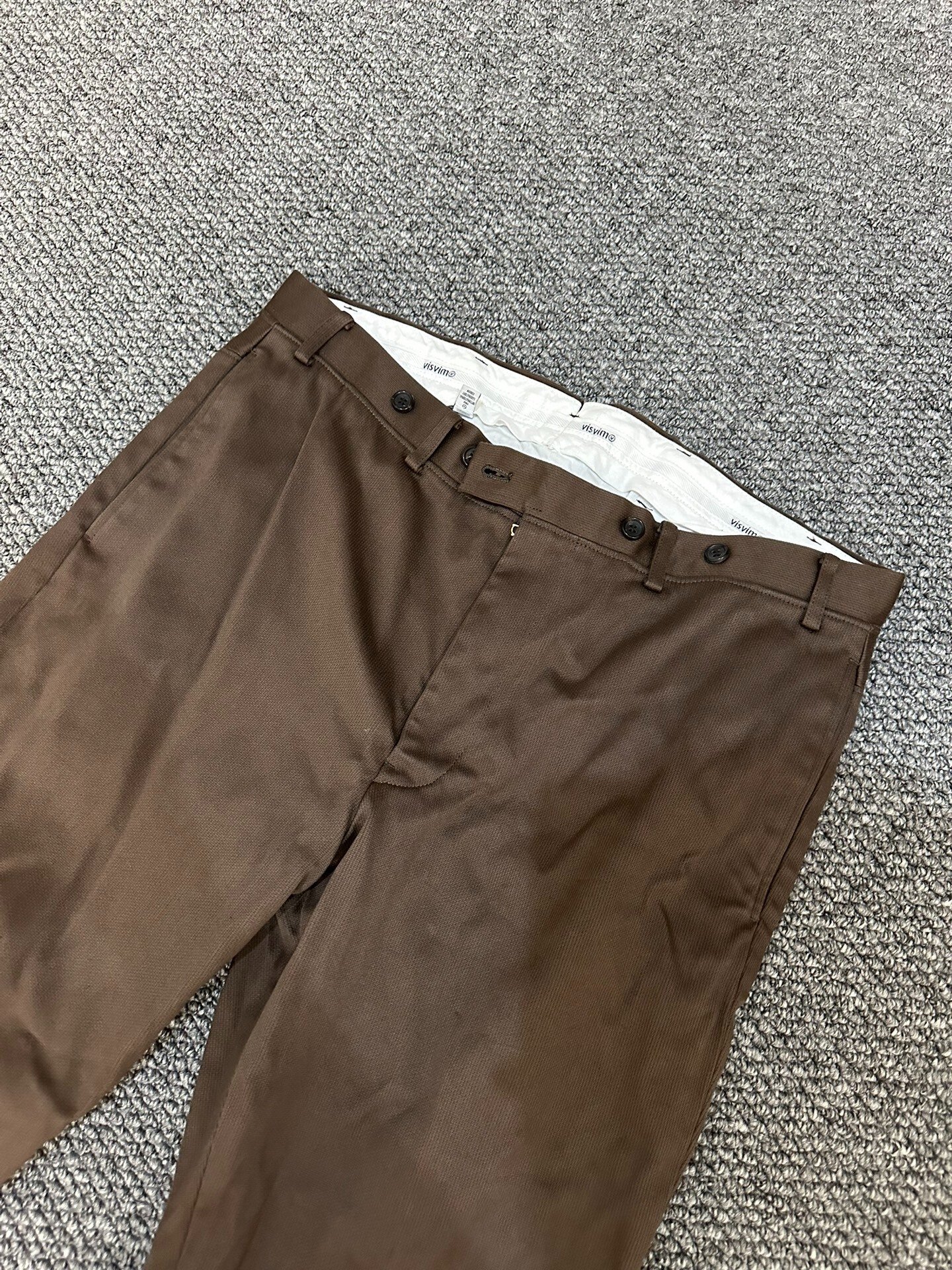visvim Early Giza Pique 9-Point Pants — front