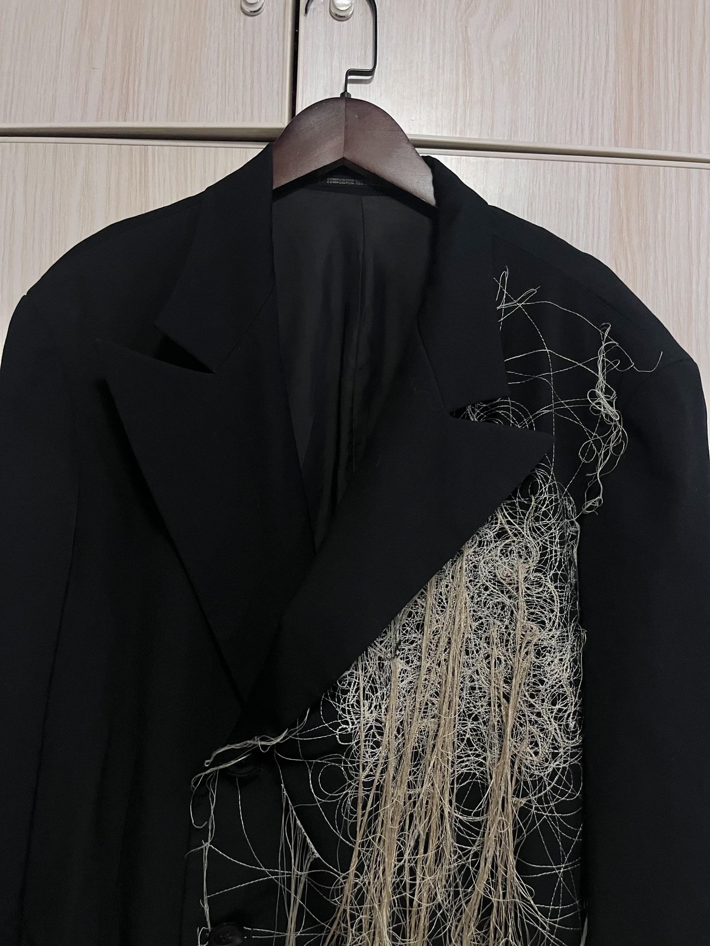 Yohji Yamamoto 19AW Asymmetrical Coat — back