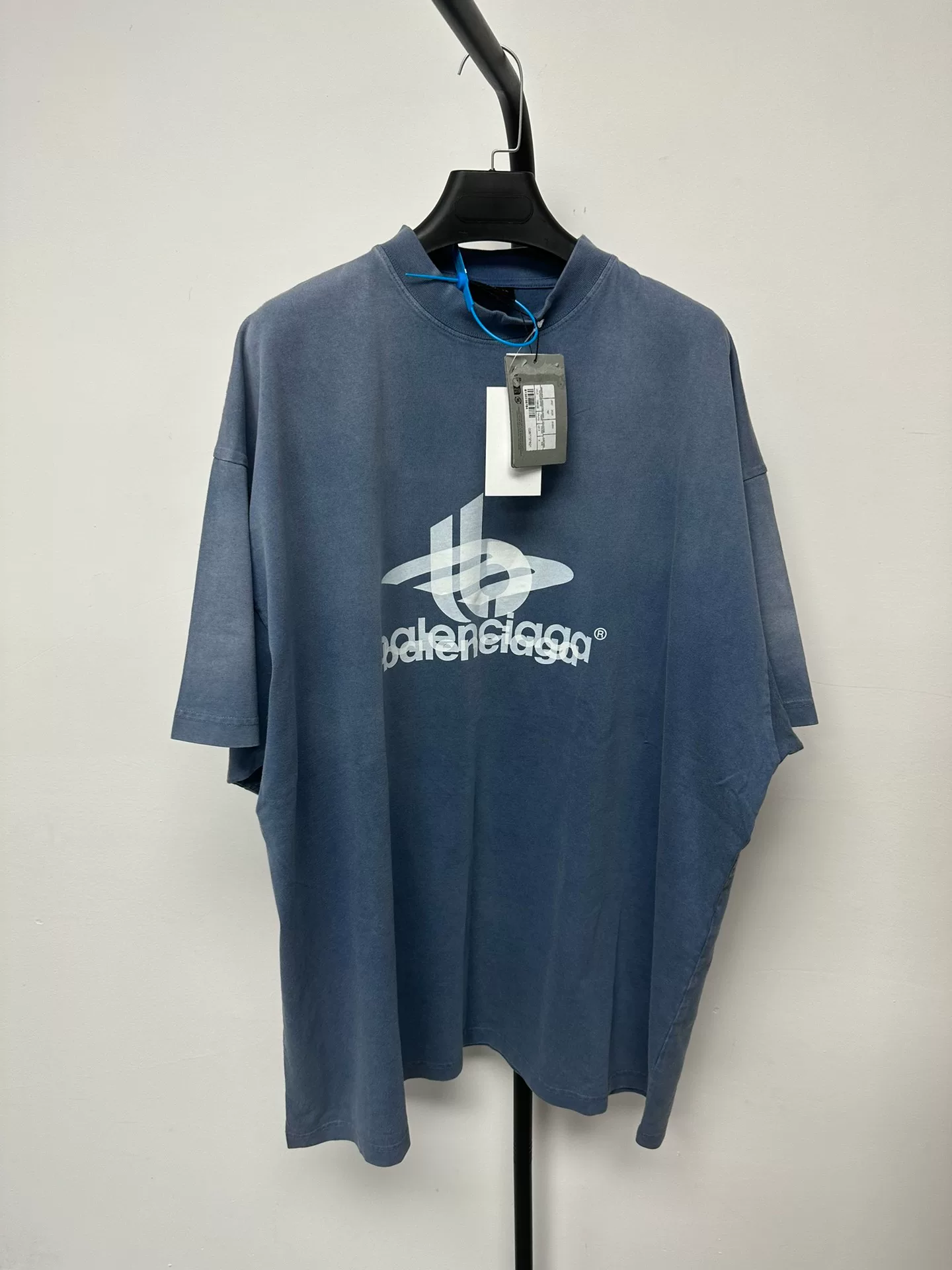 Balenciaga Overlapping Logo Short-Sleeve T-Shirt