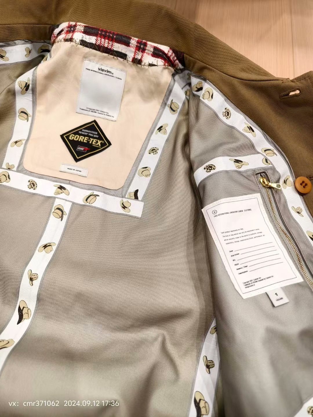 VISVIM 16SS ELLIPSIS SOUTIEN COAT — label