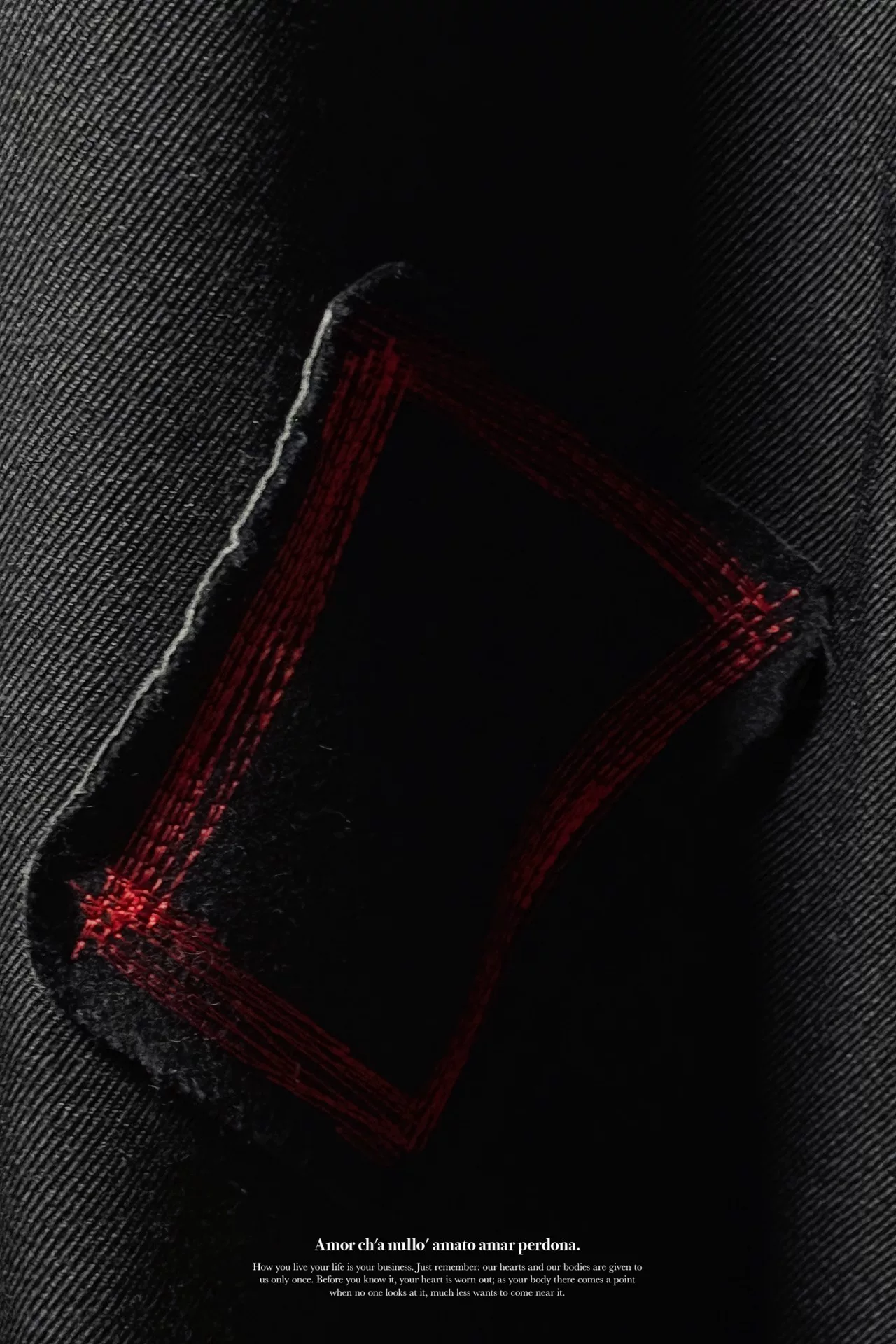 Yohji Yamamoto 20AW Embroidered Gaba Jumpsuit — label