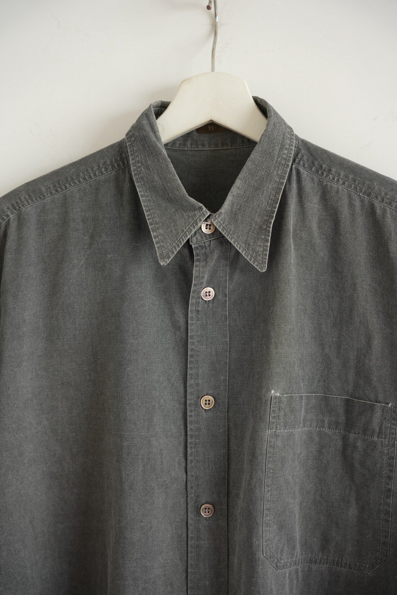 Yohji Yamamoto 90s Vintage Cotton Shirt — detail
