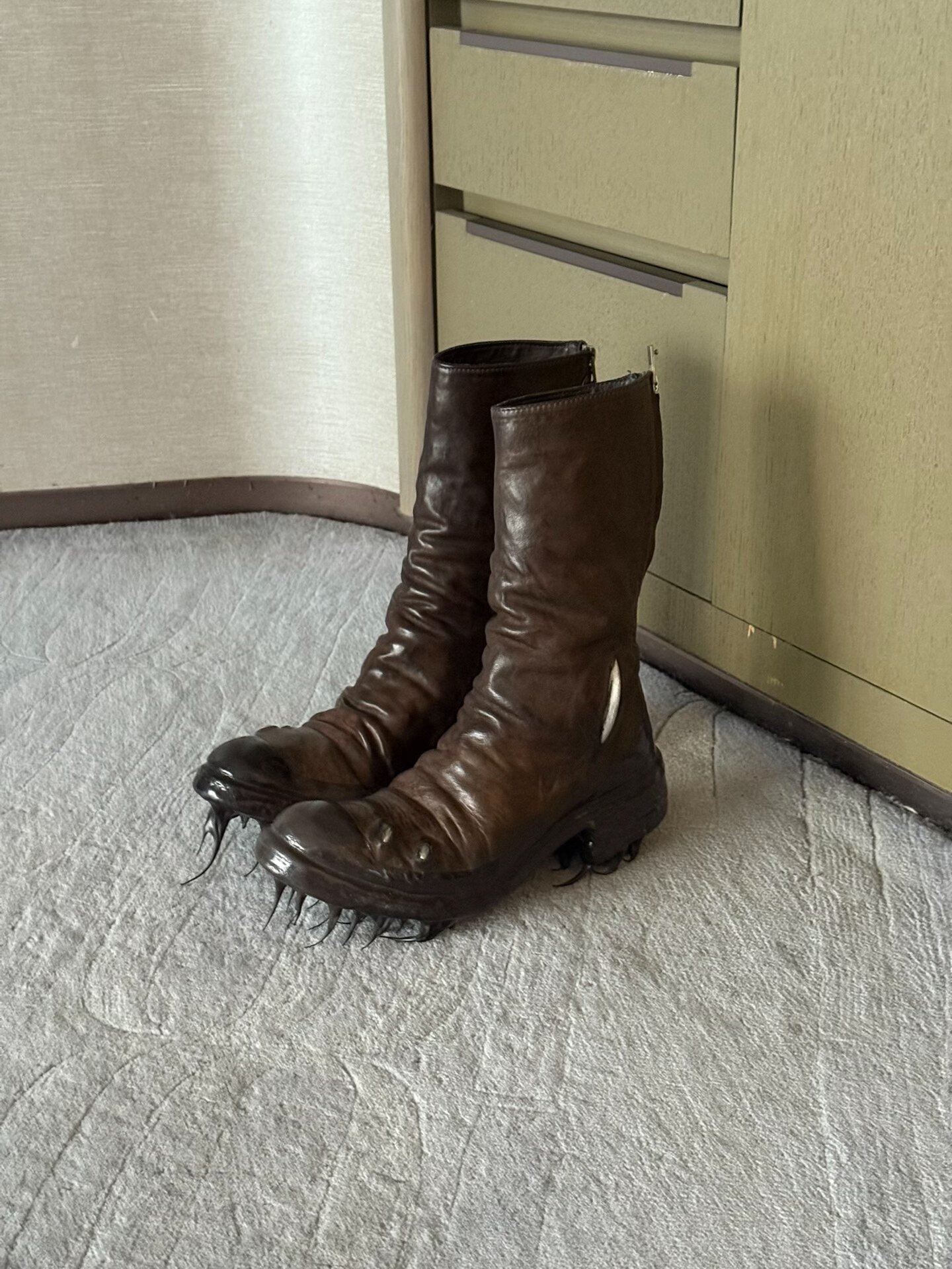 Carol Christian Poell High-Top Leather Boots