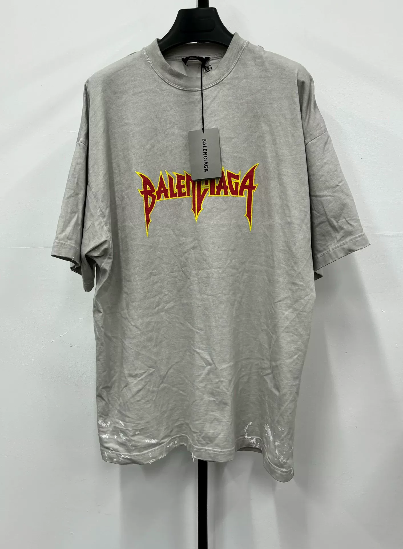 Balenciaga SS22 Metallica Oversized T-Shirt