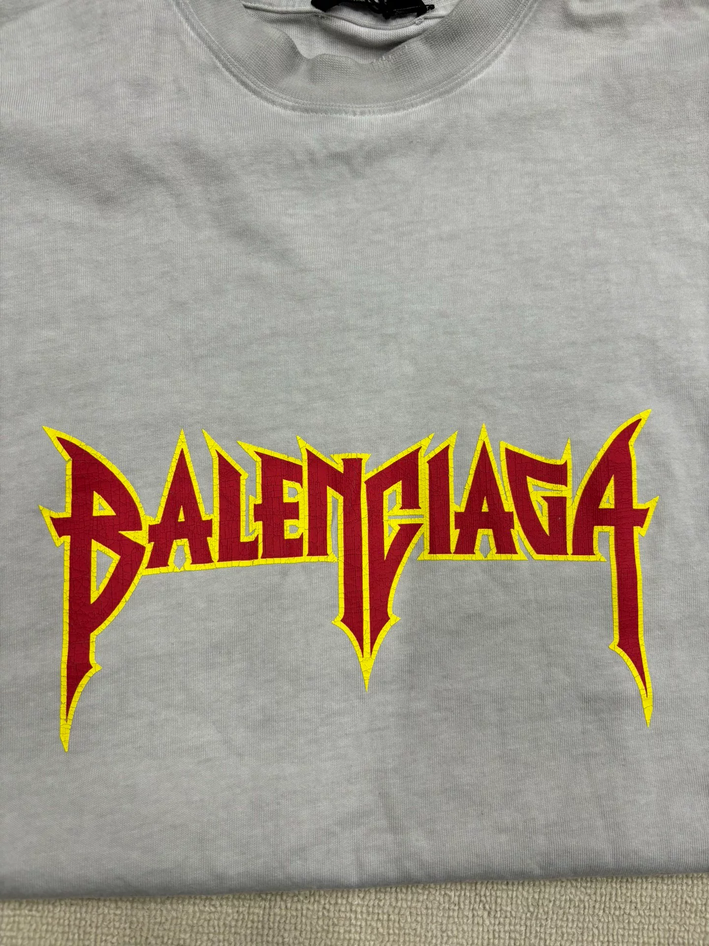 Balenciaga SS22 Metallica Oversized T-Shirt — back
