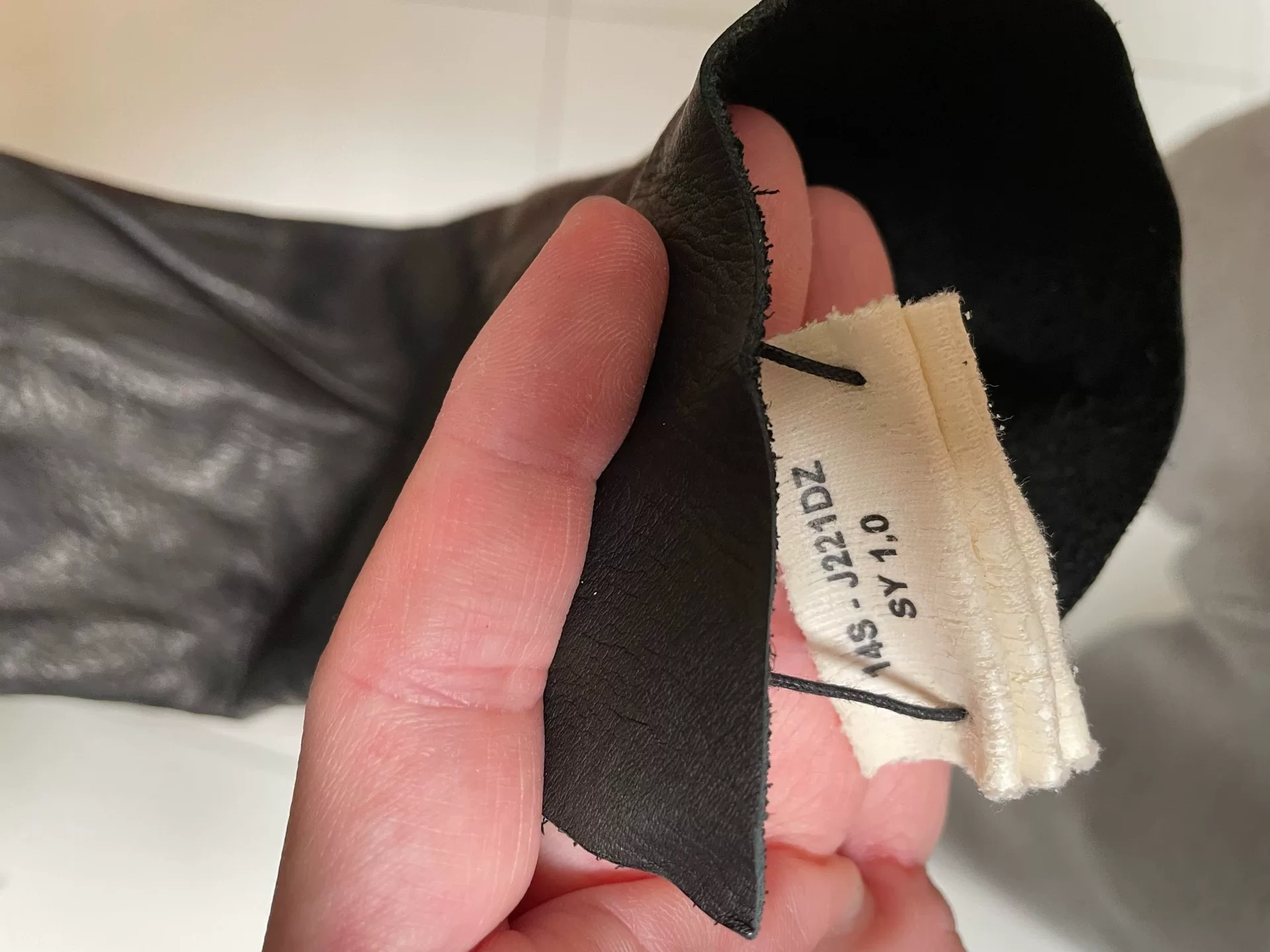 M.A+ Black Leather Aviator Jacket — back