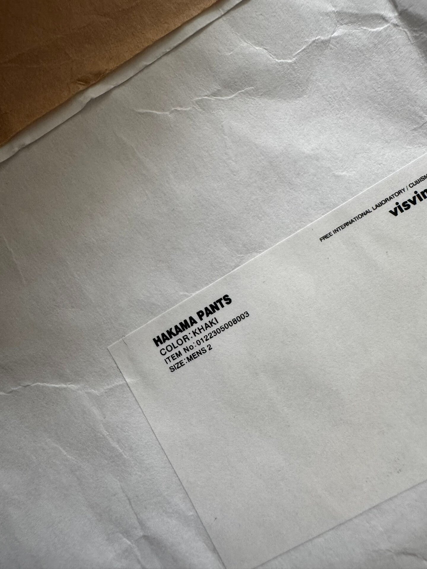 VISVIM 22SS HAKAMA PANTS — back