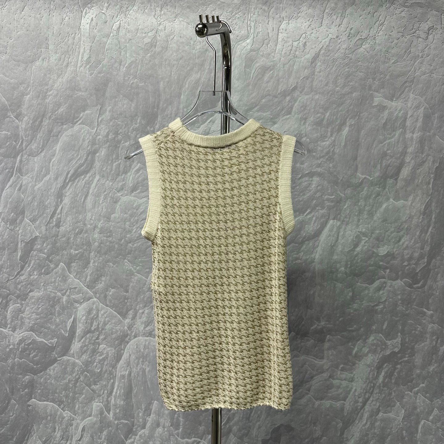 Dior Two-Piece Houndstooth Knit Set — back
