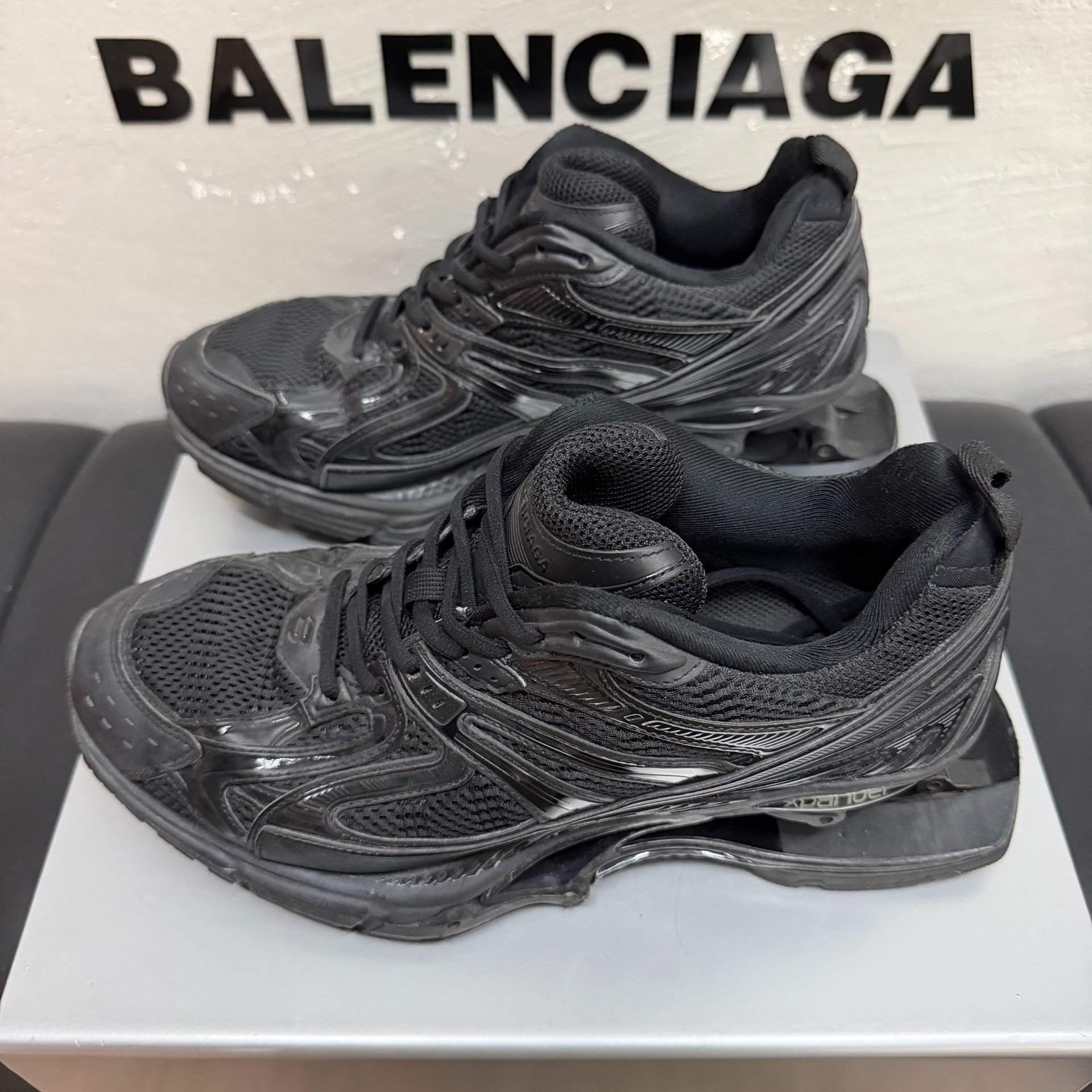 Balenciaga X-Pander Black Sneakers — detail