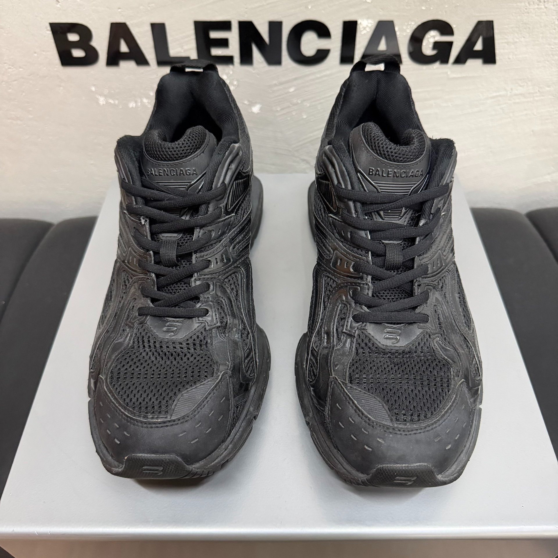 Balenciaga X-Pander Black Sneakers — front