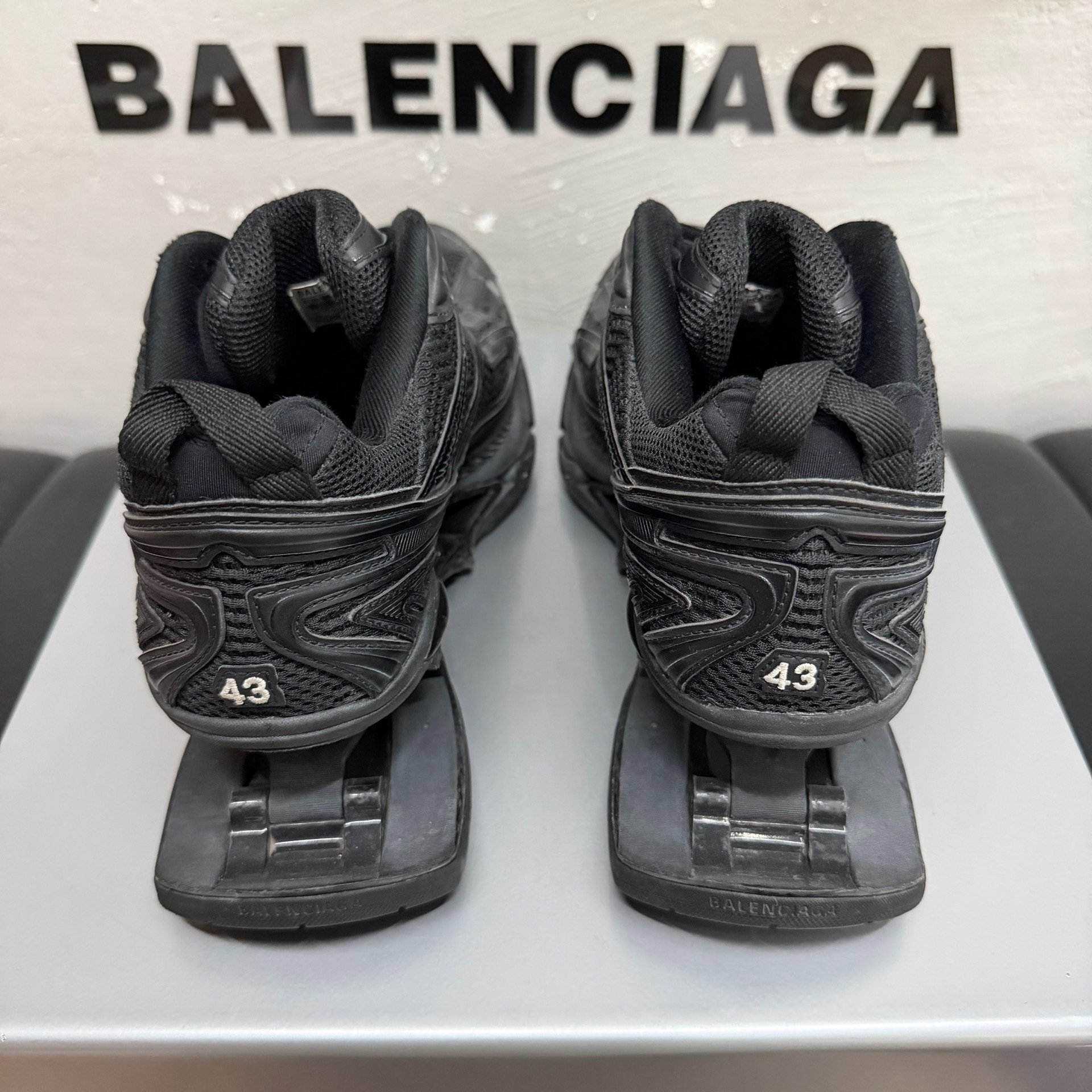 Balenciaga X-Pander Black Sneakers — label