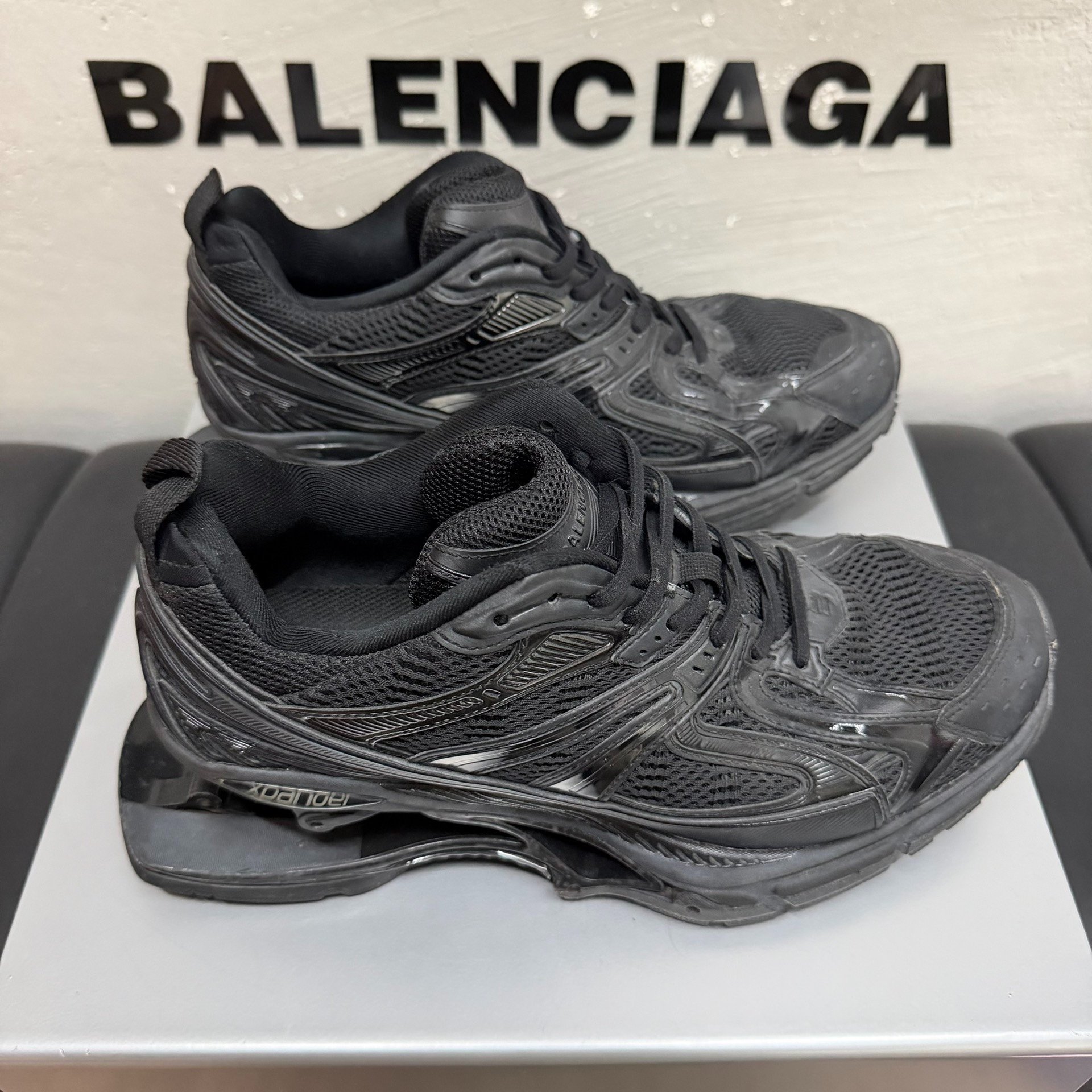 Balenciaga X-Pander Black Sneakers — back