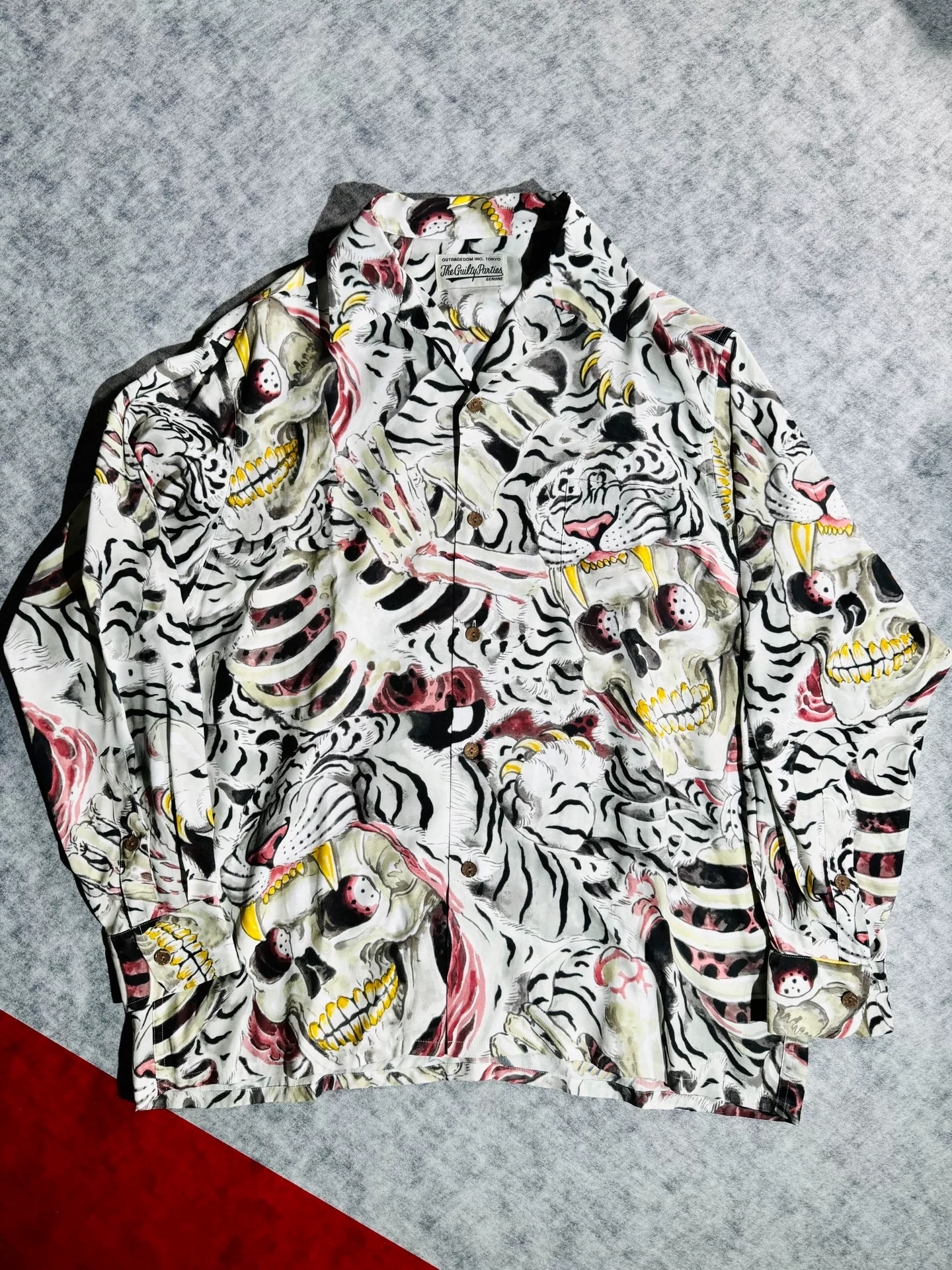 Wacko Maria Tim Lehi Hawaiian Skull Dragon Shirt