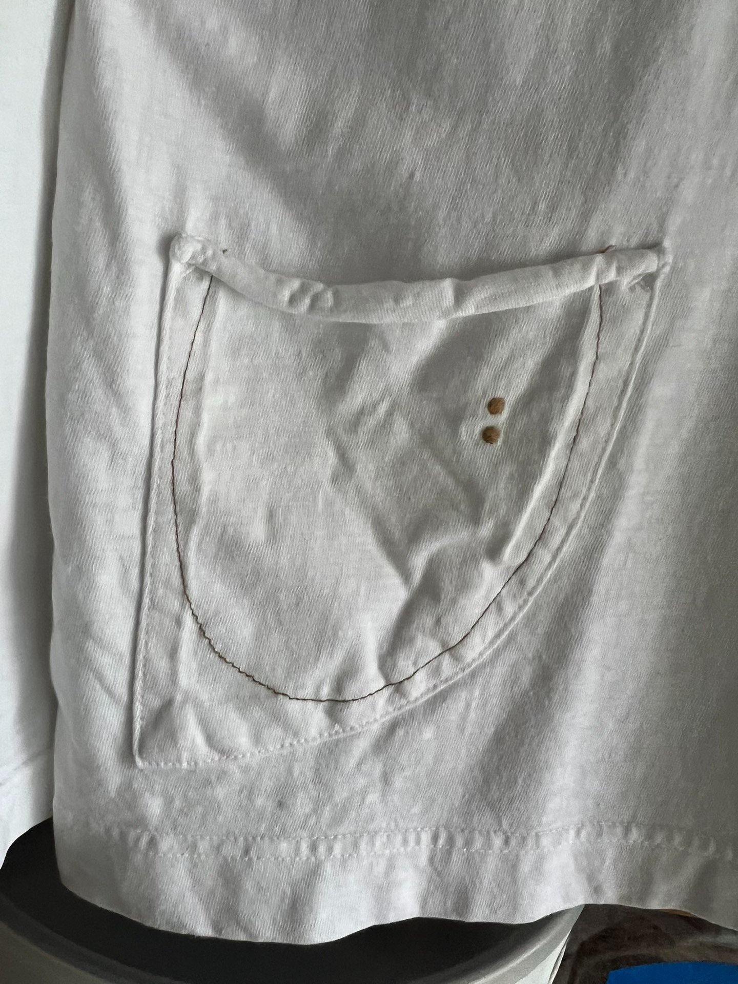 45r White Mock Neck Long Sleeve Sweatshirt — label