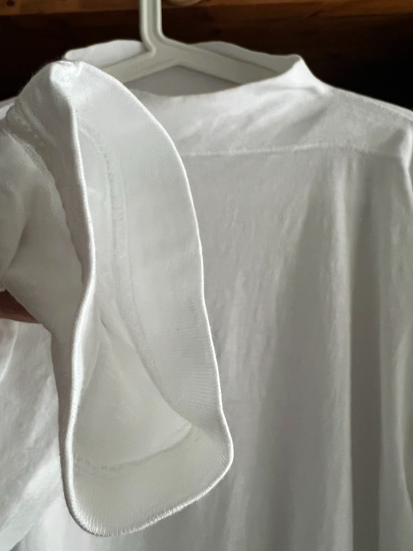 45r White Mock Neck Long Sleeve Sweatshirt — back