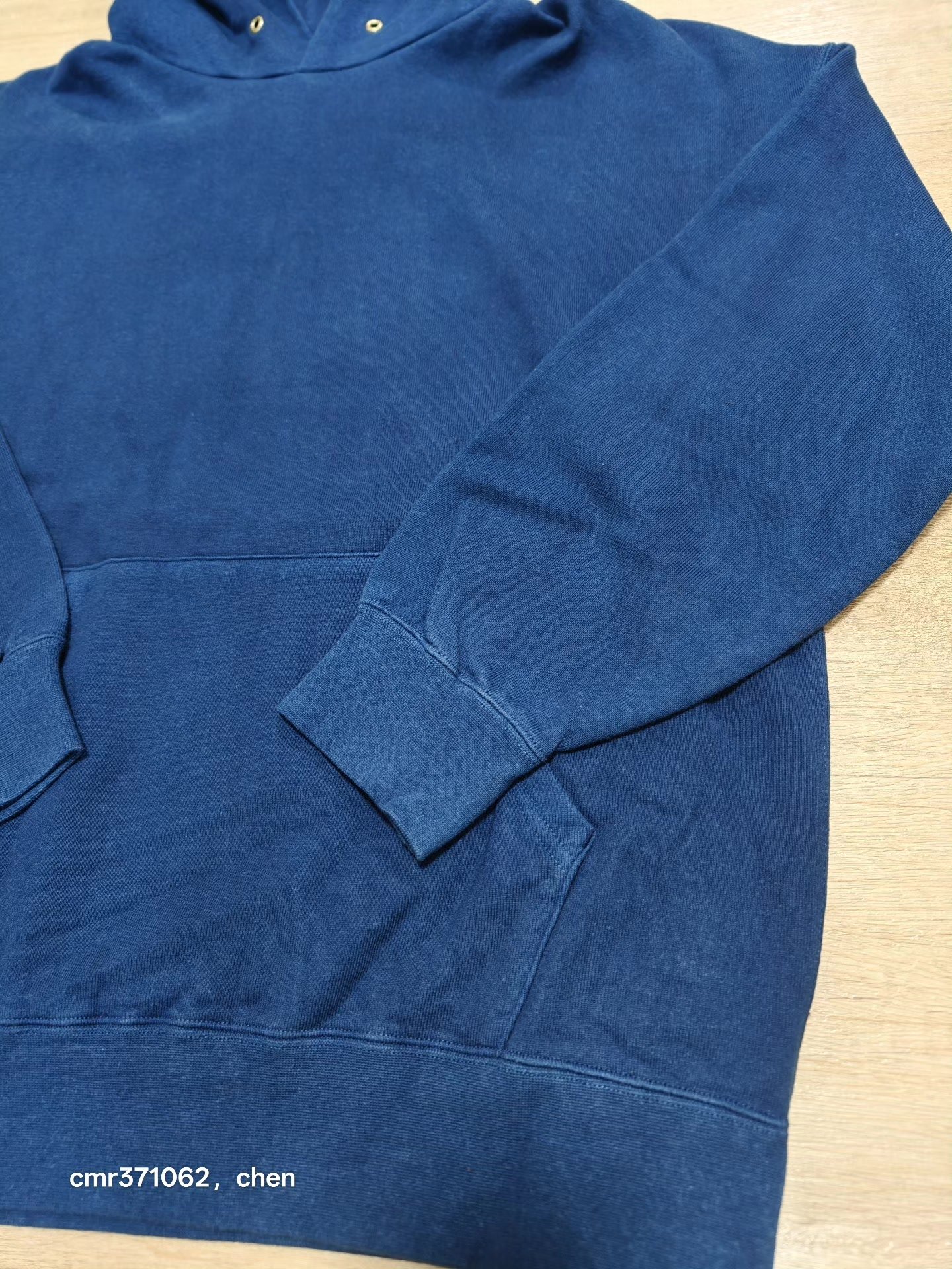visvim 18aw Jumbo Indigo Hoodie — label
