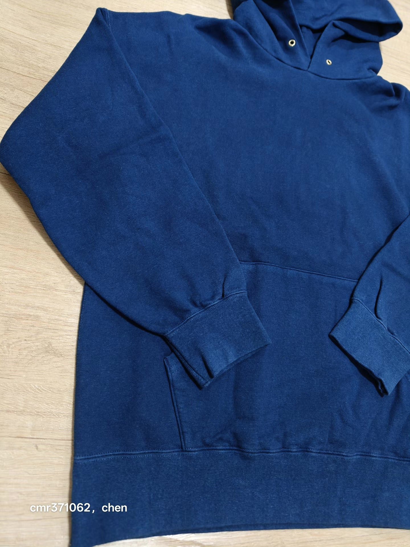 visvim 18aw Jumbo Indigo Hoodie — back