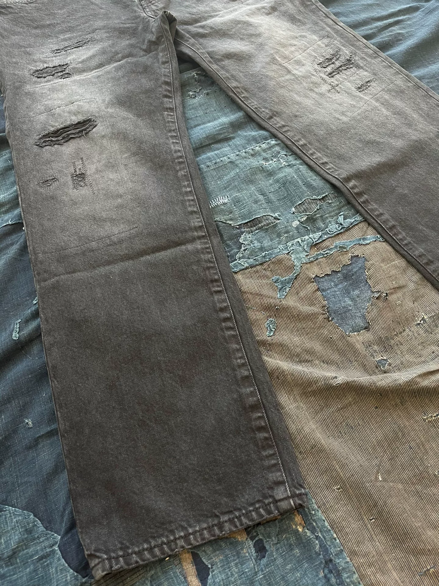 VISVIM 24SS ICT SOCIAL SCULPTURE Distressed Jeans — detail