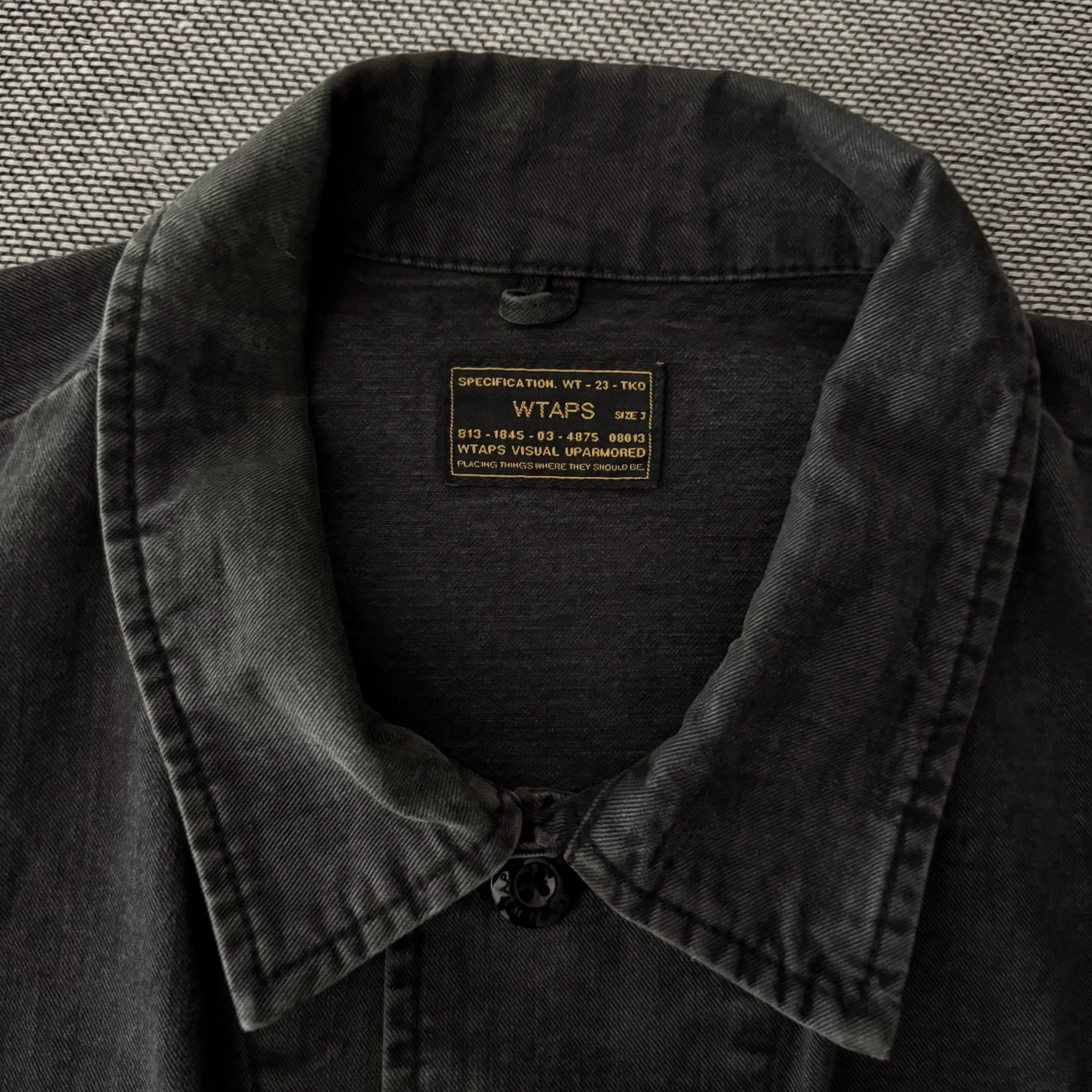 Wtaps 17ss Jungle Washed Four-Pocket Jacket — detail