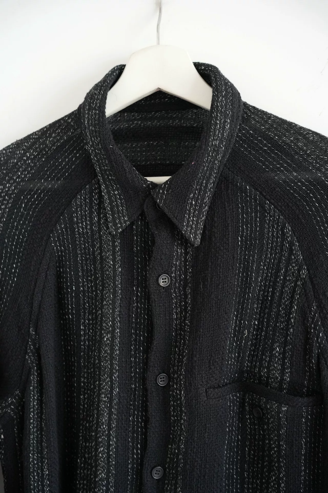 Yohji Yamamoto 24SS Twisted Long Shirt — detail