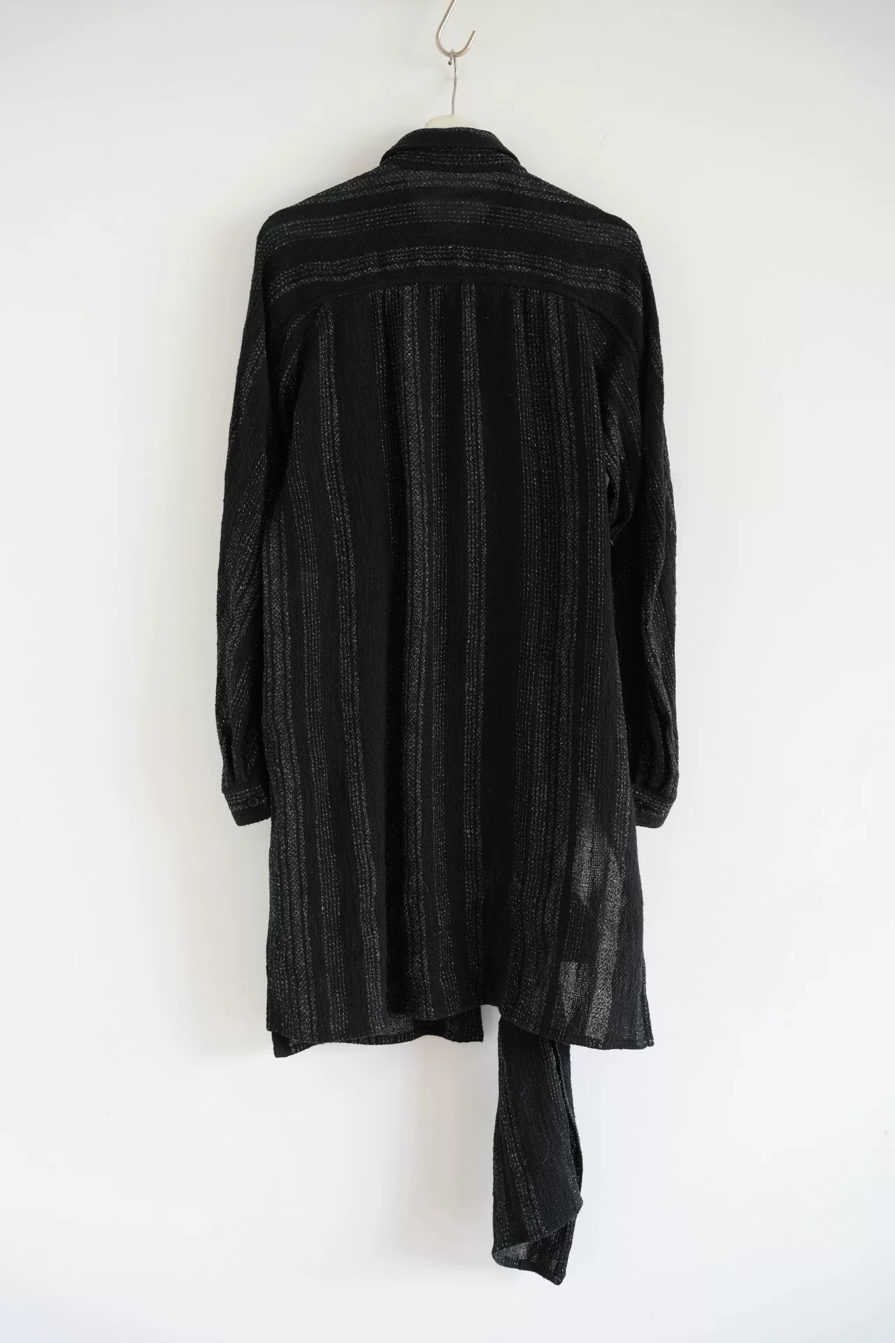 Yohji Yamamoto 24SS Twisted Long Shirt — front