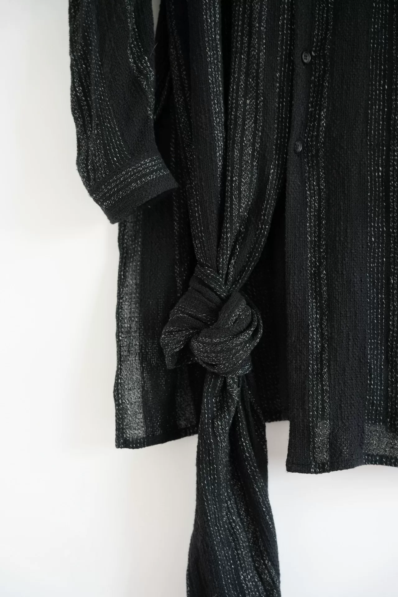 Yohji Yamamoto 24SS Twisted Long Shirt — back