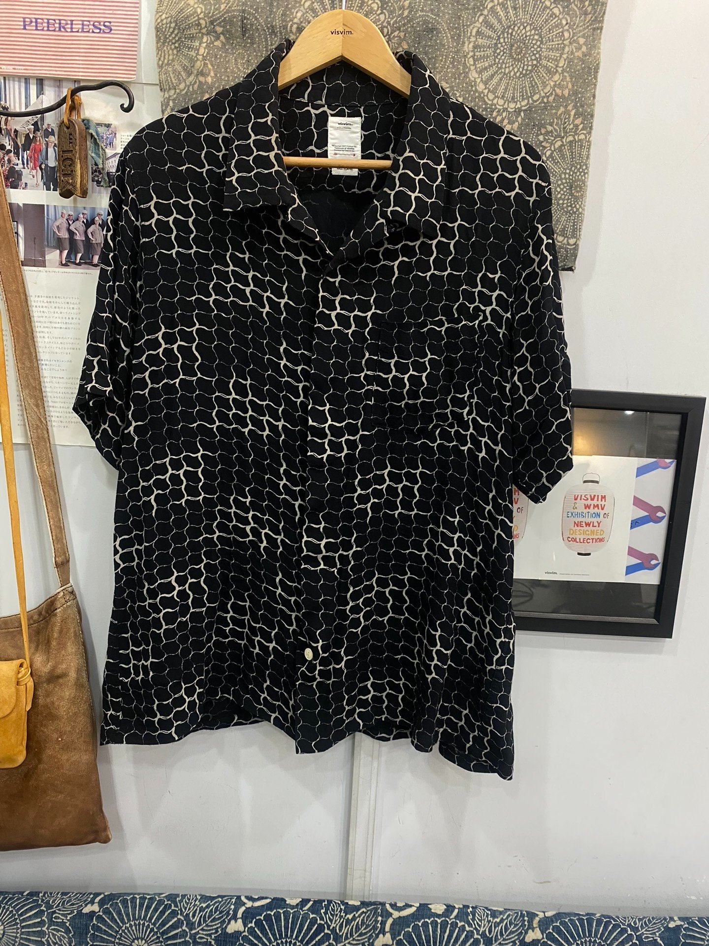 visvim 20ss Free Edge Lattice Snake Shirt