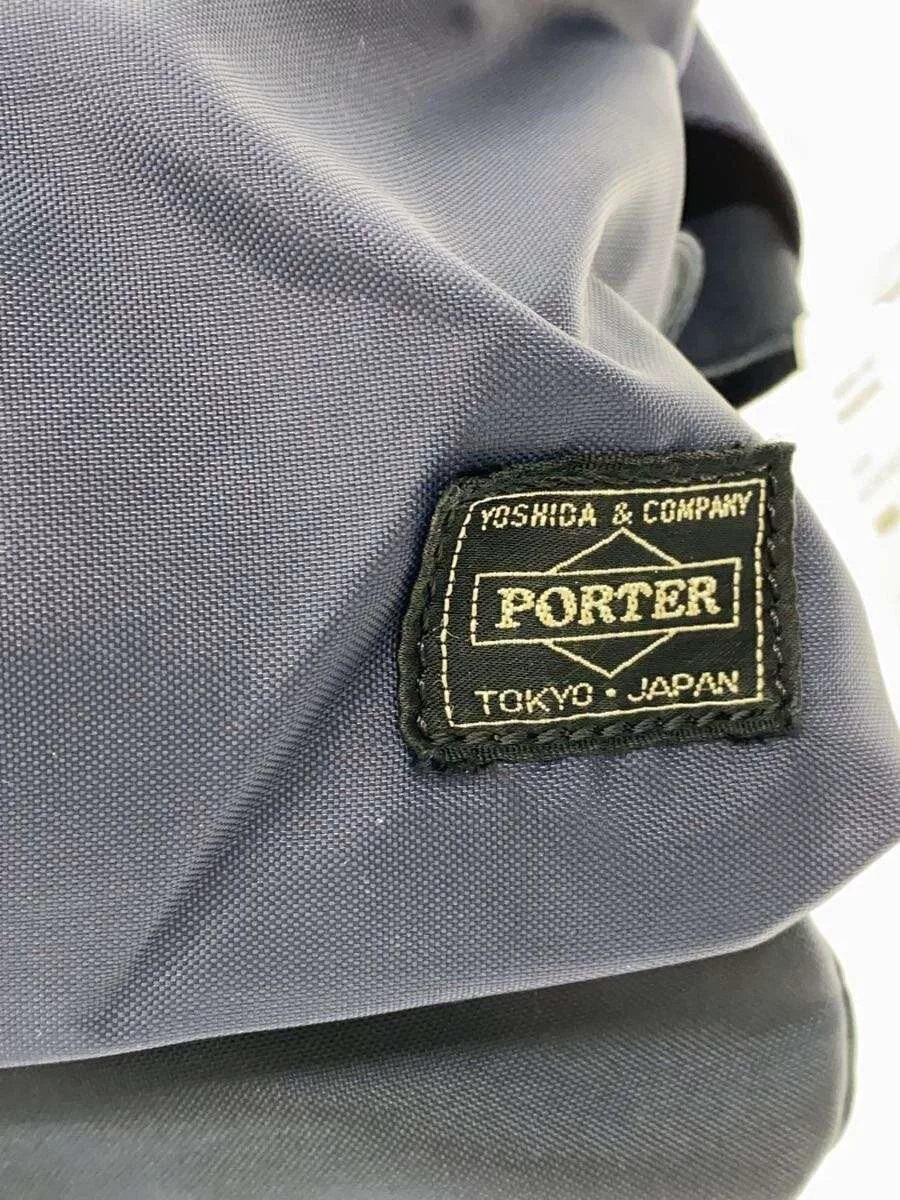 PORTER Navy Blue Waist Bag — label