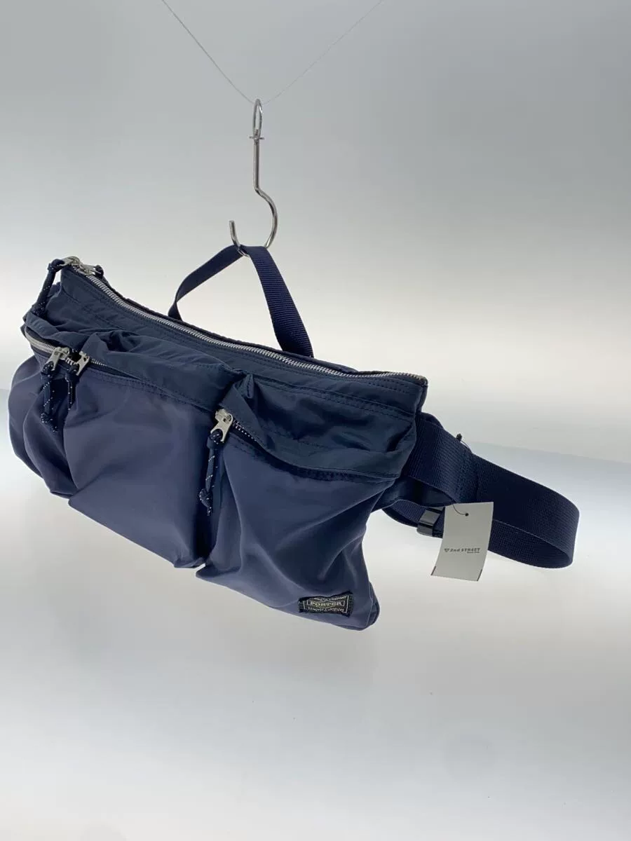 PORTER Navy Blue Waist Bag — front