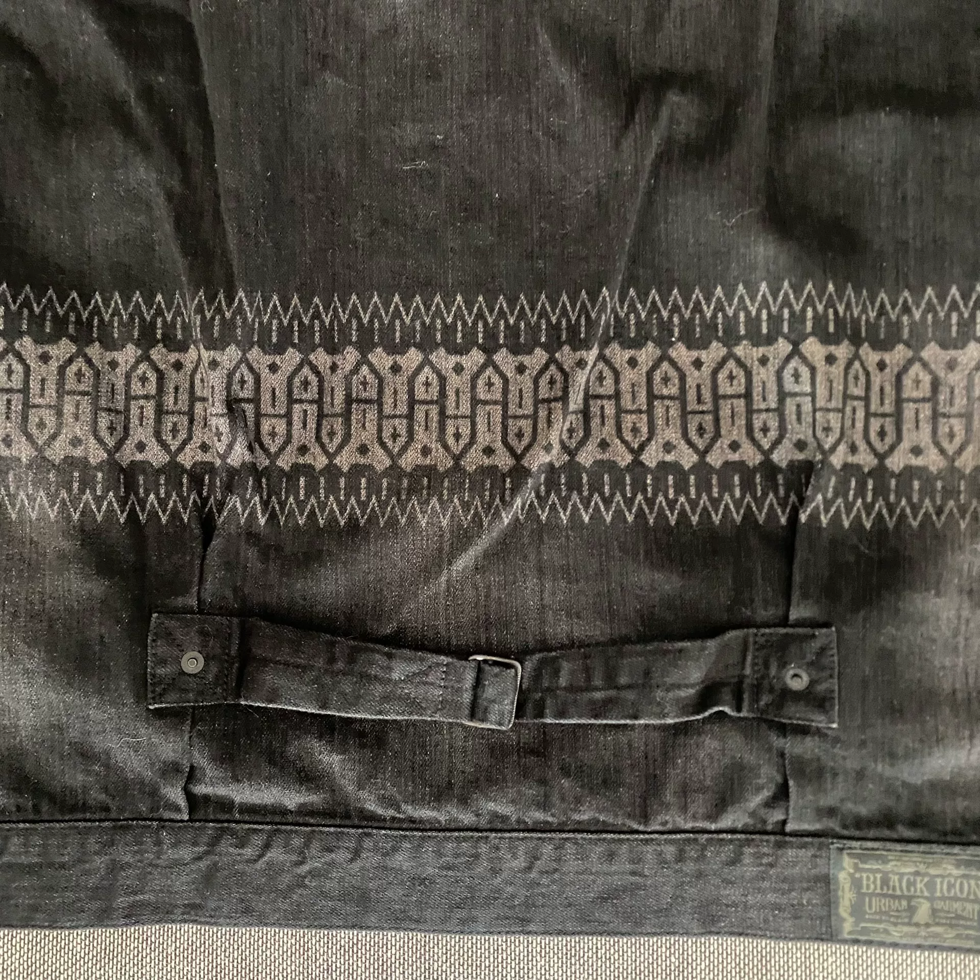 Neighborhood 23ss Black Icon Denim Jacket — label