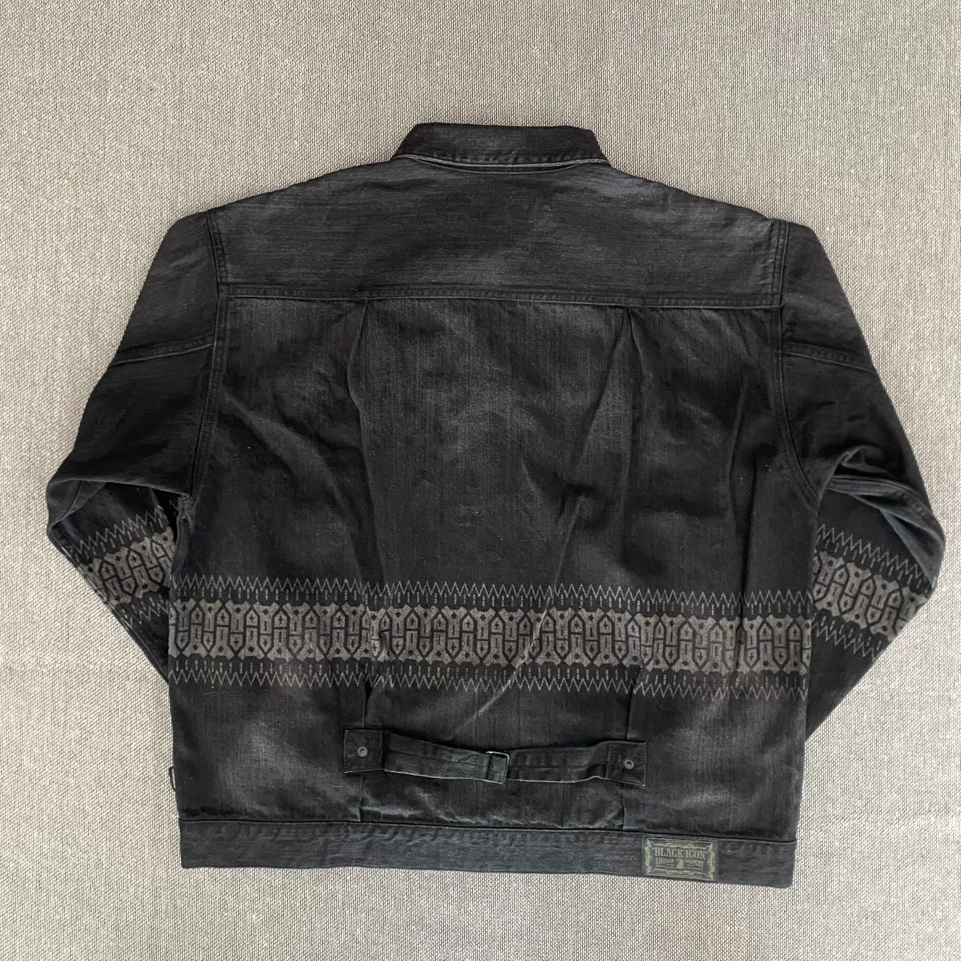 Neighborhood 23ss Black Icon Denim Jacket — front