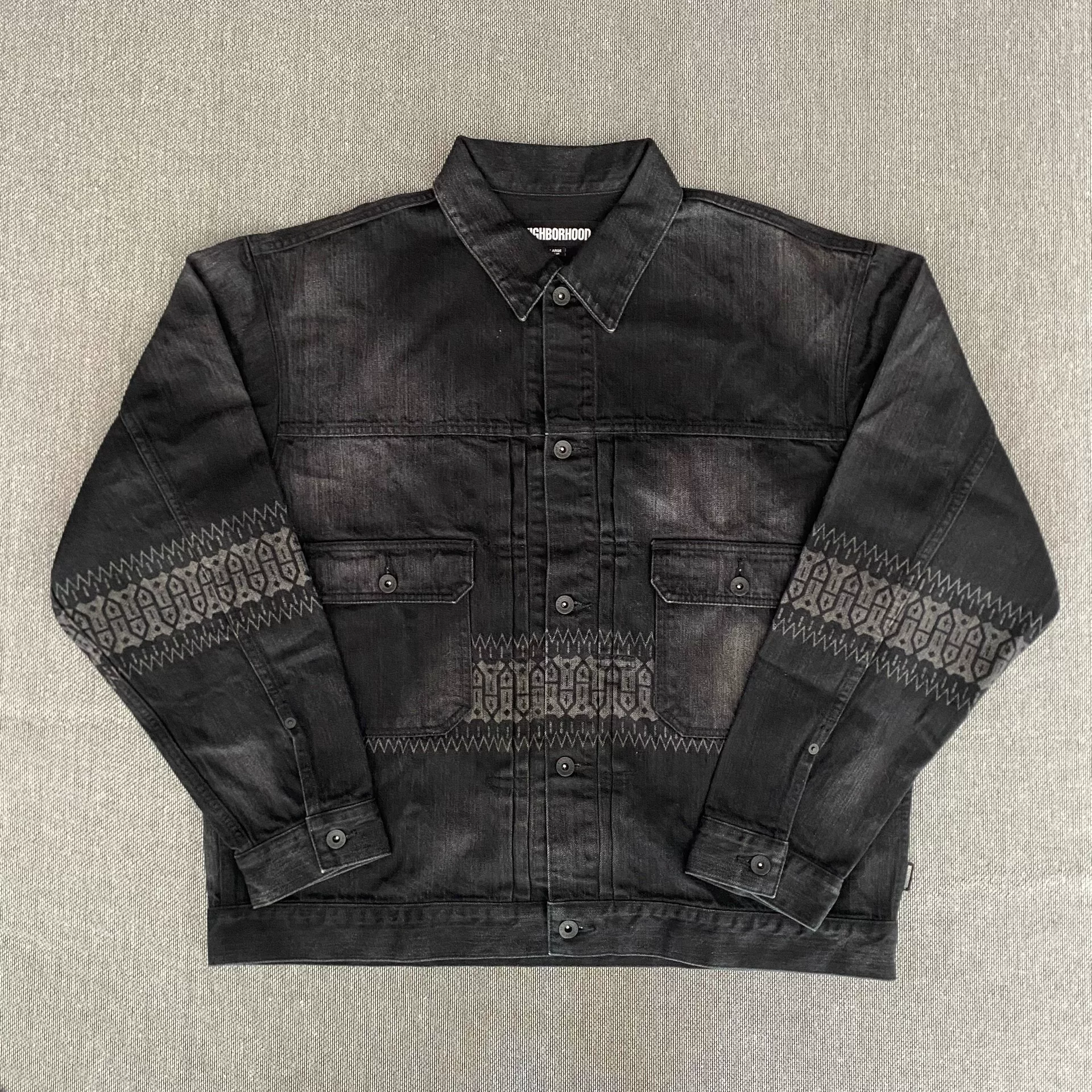 Neighborhood 23ss Black Icon Denim Jacket