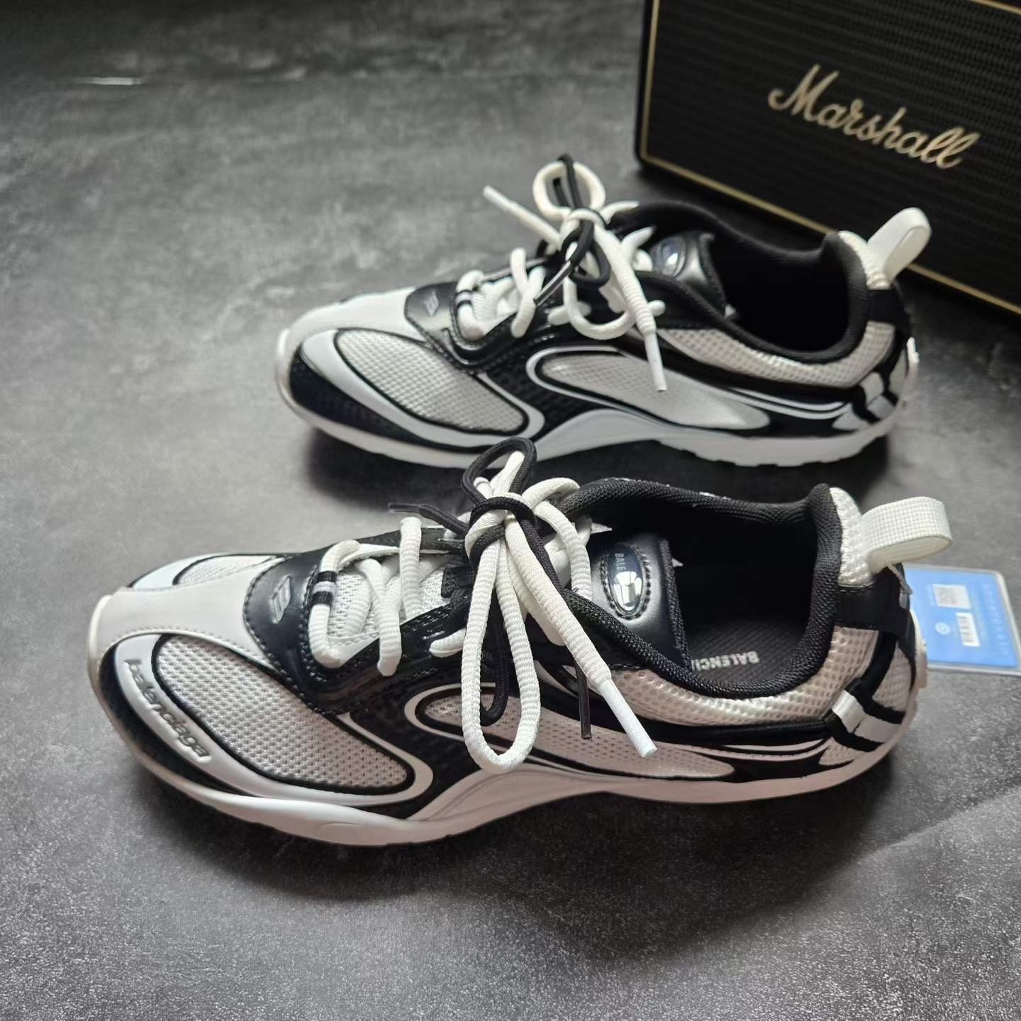 Balenciaga Radar Black White Sneakers