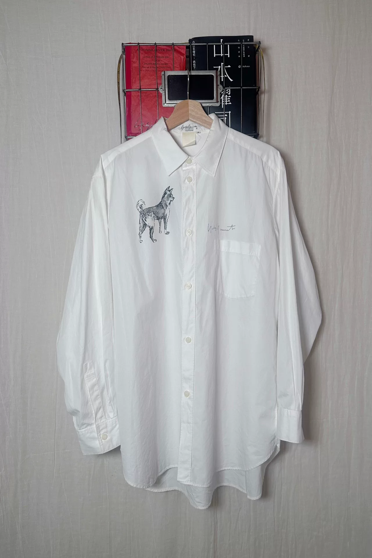 Yohji Yamamoto 90ss Sketch Shirt — front