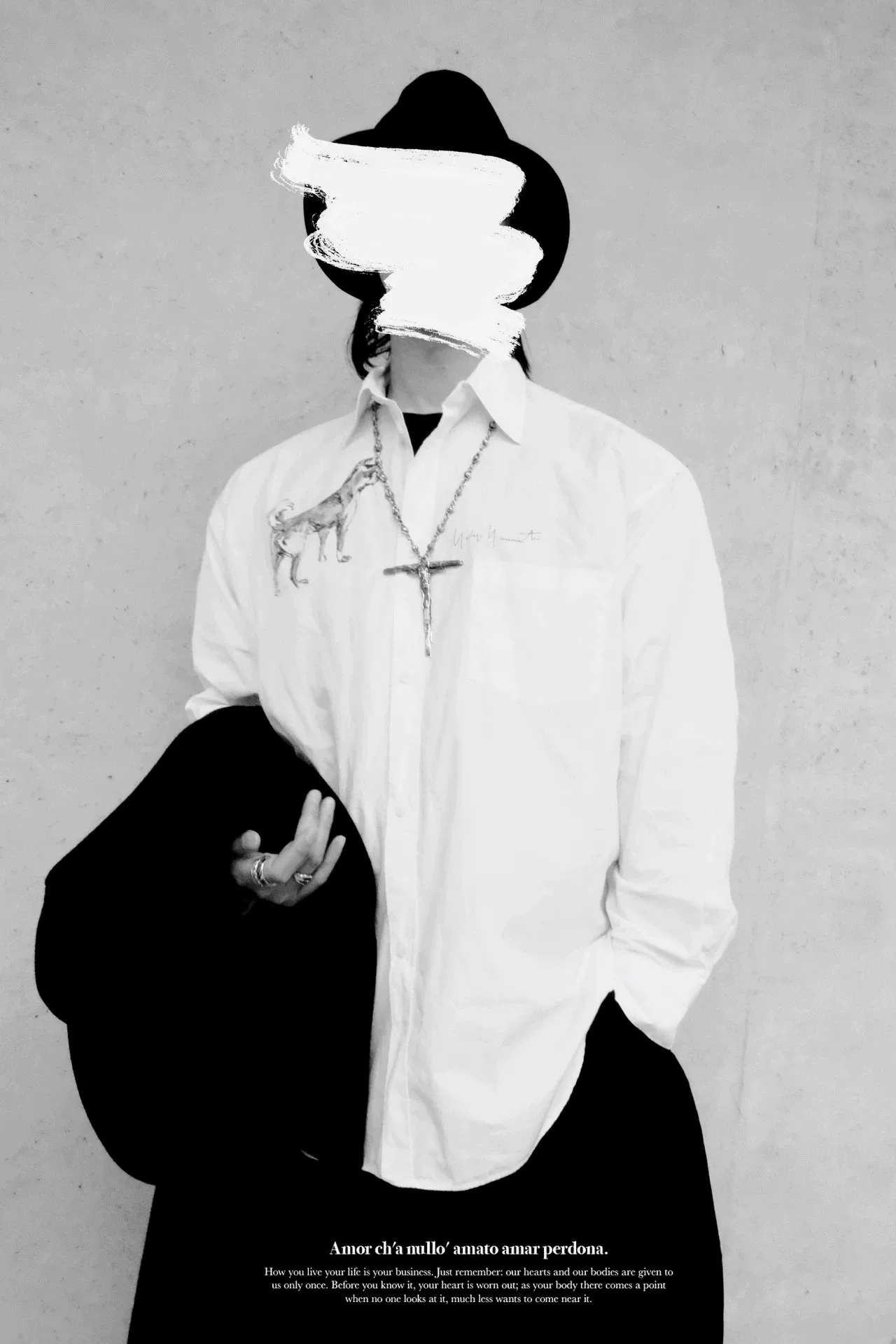 Yohji Yamamoto 90ss Sketch Shirt — back