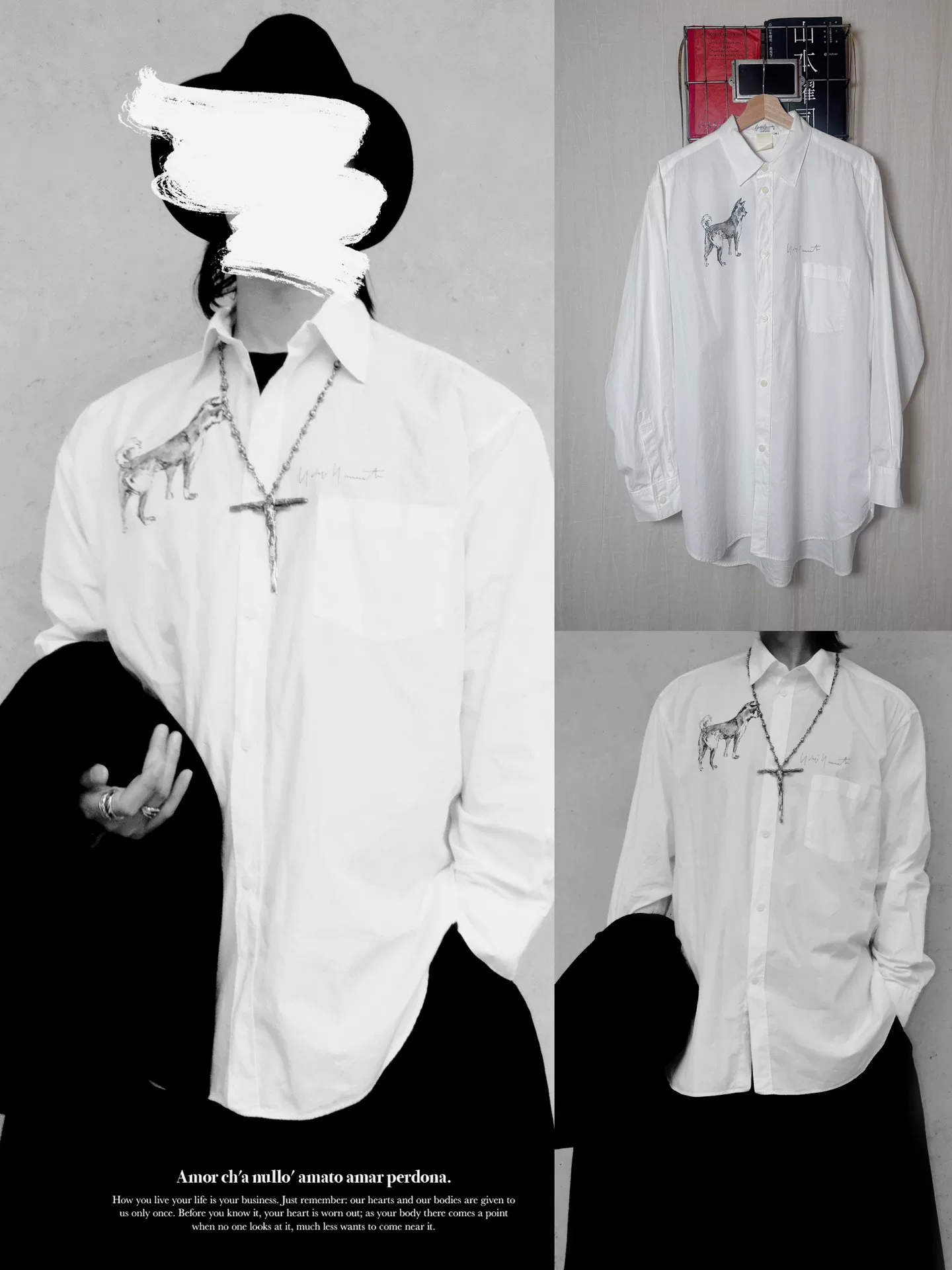 Yohji Yamamoto 90ss Sketch Shirt