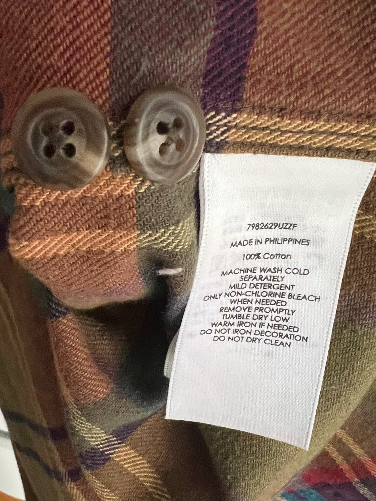 Ralph Lauren Plaid Shirt w/ Suede Elbow — back