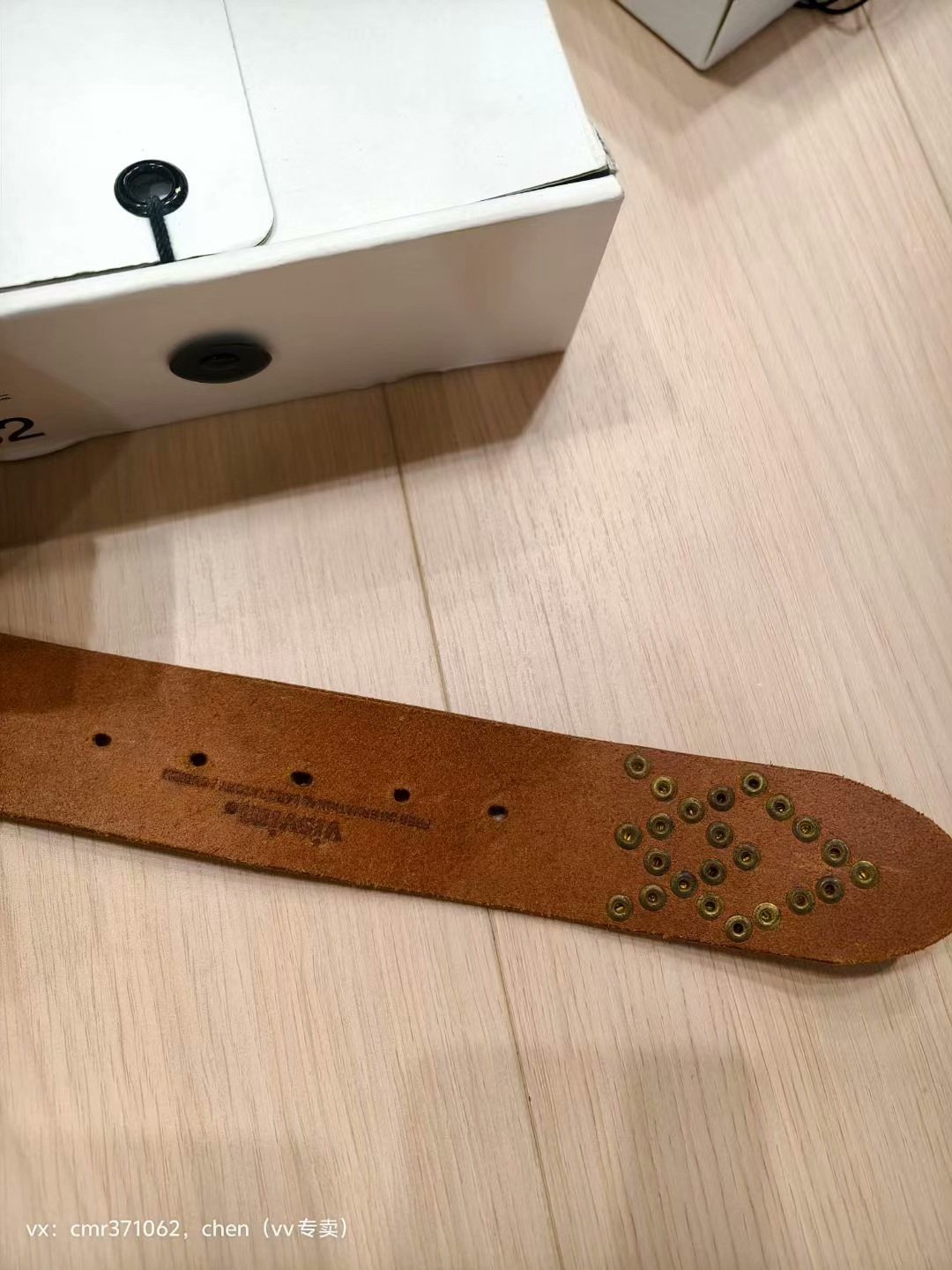 visvim 17SS STUDS BELT 45MM — label