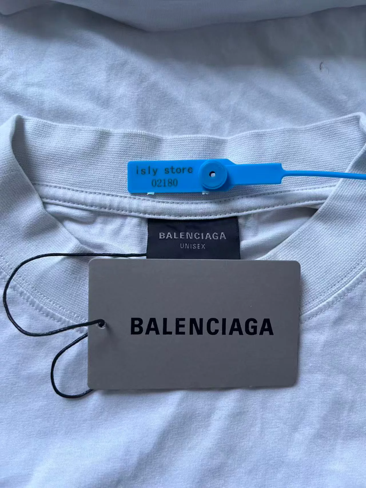 Balenciaga Valentine's Limited Badge T-Shirt — label