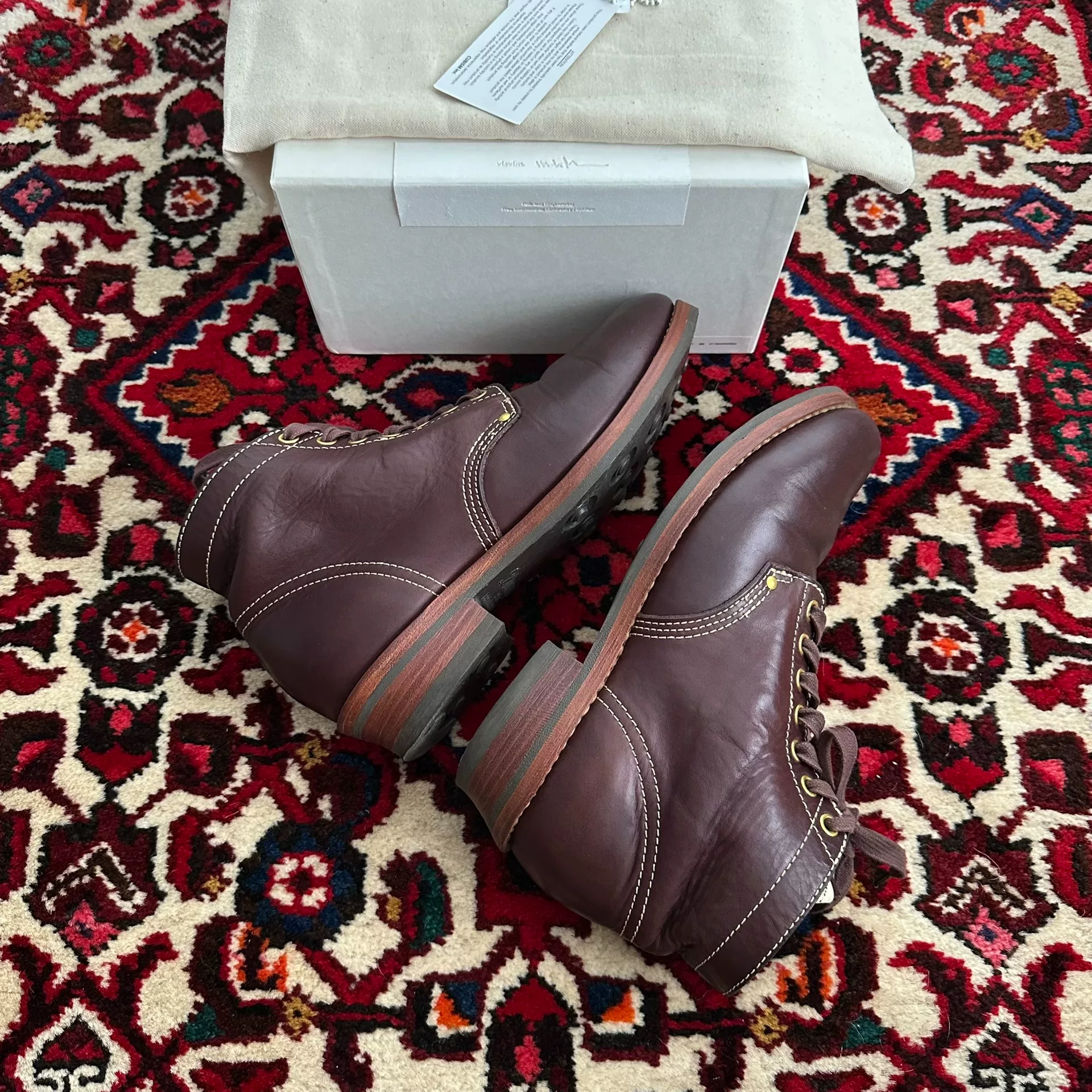 Visvim 18AW Brigadier Boots Size 8 — label