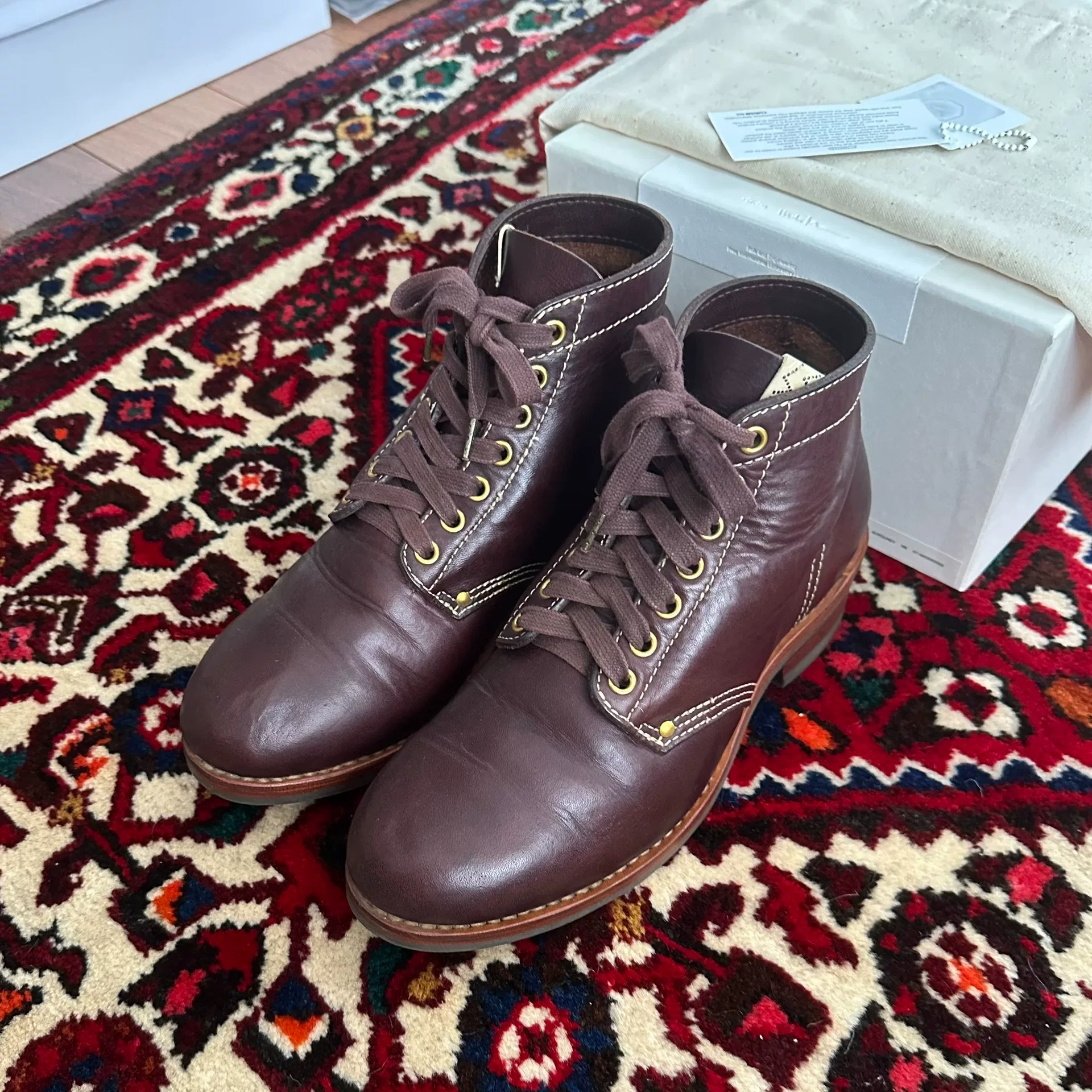 Visvim 18AW Brigadier Boots Size 8 — front