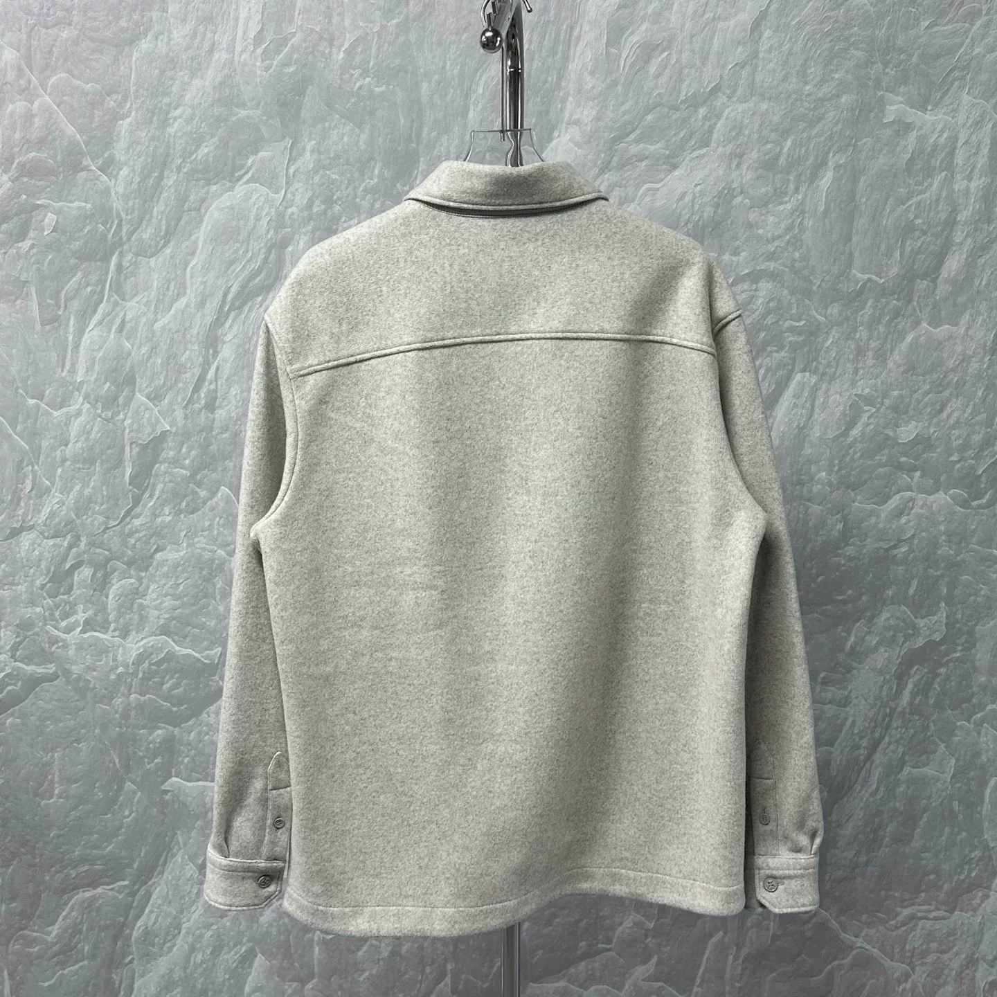 Louis Vuitton SS25 Logo Pocket Wool Jacket — back