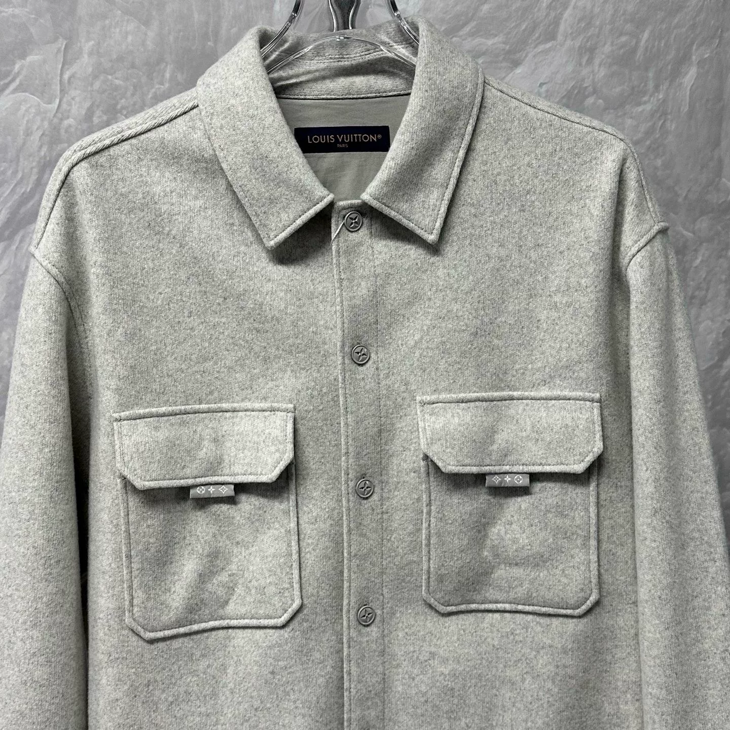 Louis Vuitton SS25 Logo Pocket Wool Jacket — front