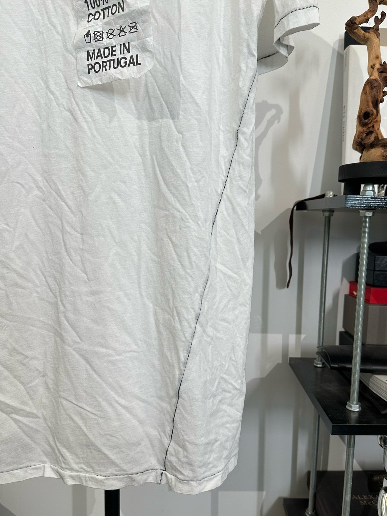 Boris Bidjan Saberi 11by BBS Exposed Stitch T-shirt — back