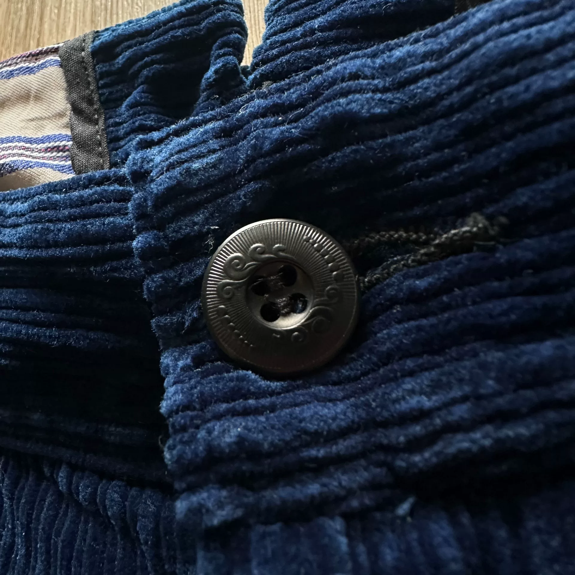 JELADO Indigo Corduroy Pants L — detail