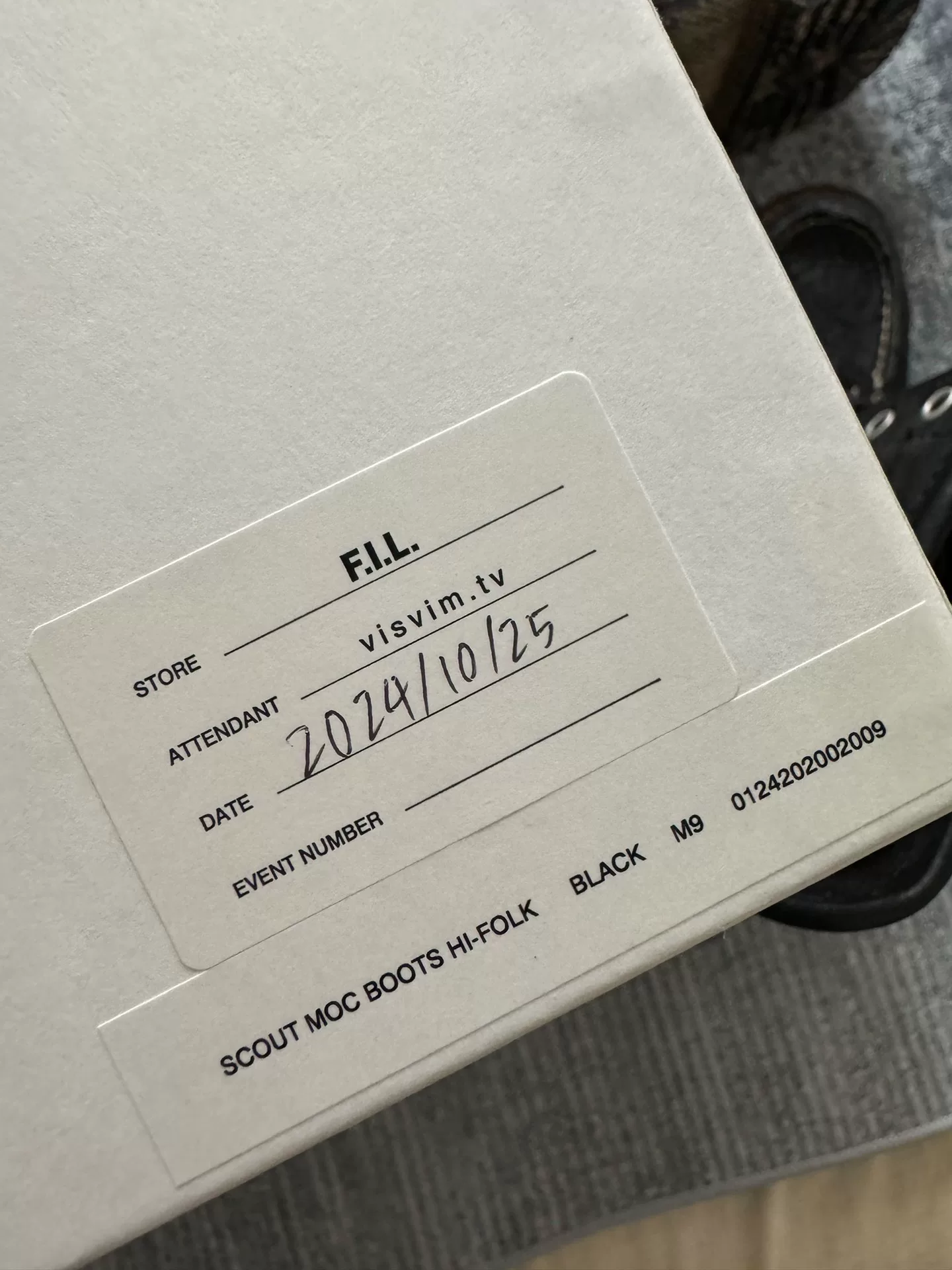 VISVIM 24AW SCOUT MOC BOOTS HI — front