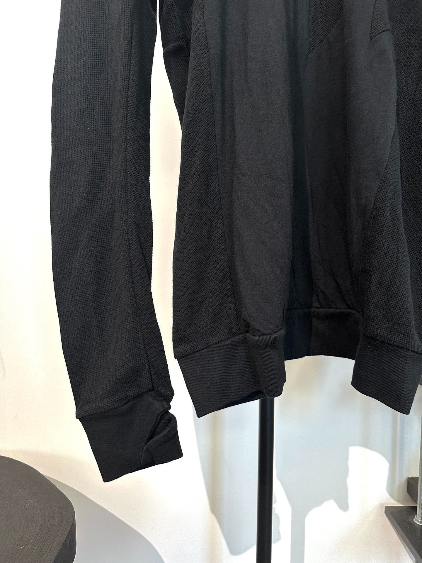 Boris Bidjan Saberi 11 Mesh Crewneck Sweatshirt — label