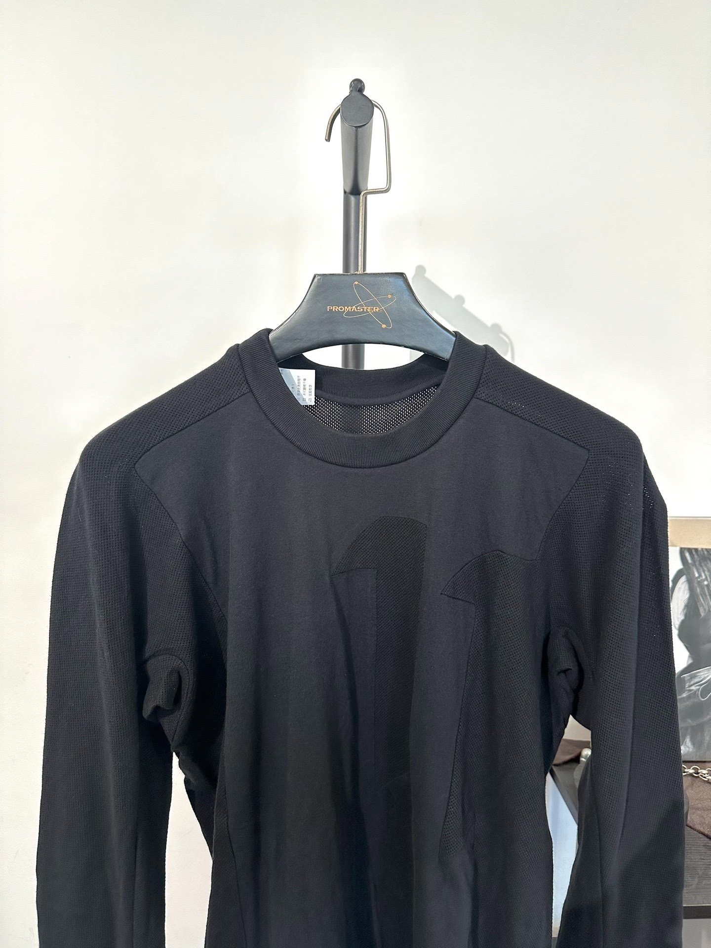 Boris Bidjan Saberi 11 Mesh Crewneck Sweatshirt — detail