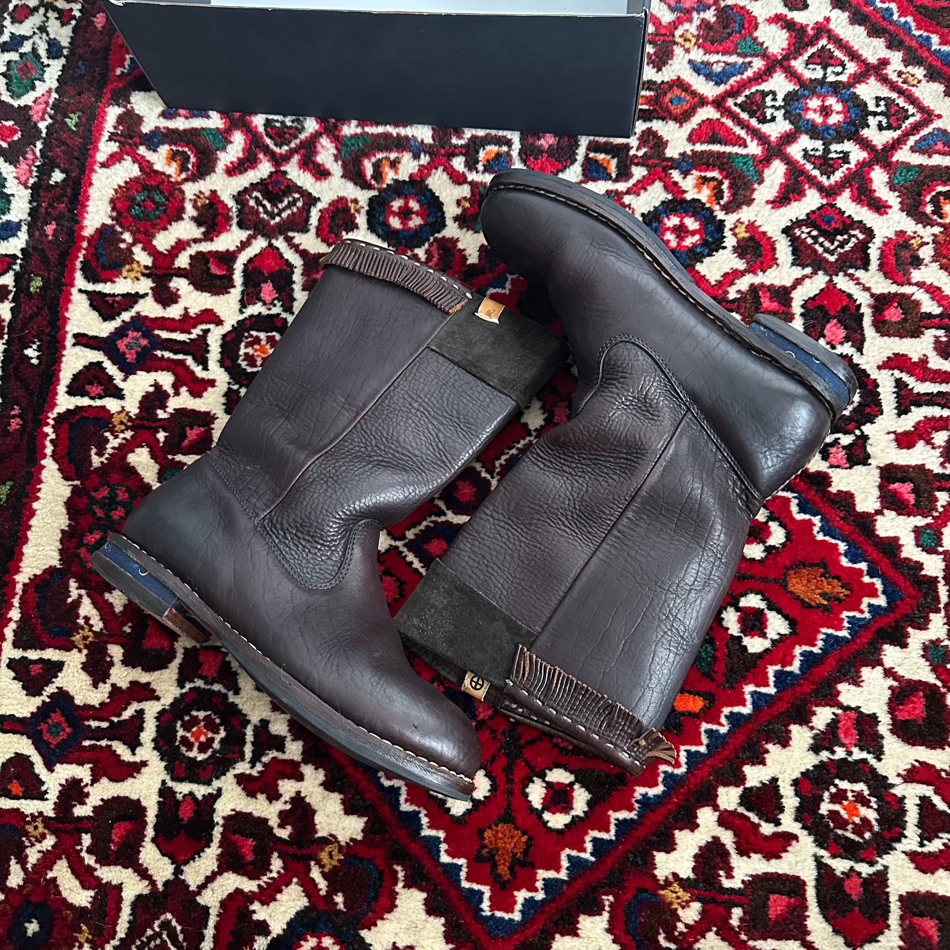 visvim WABANAKI Engineer Boots — front